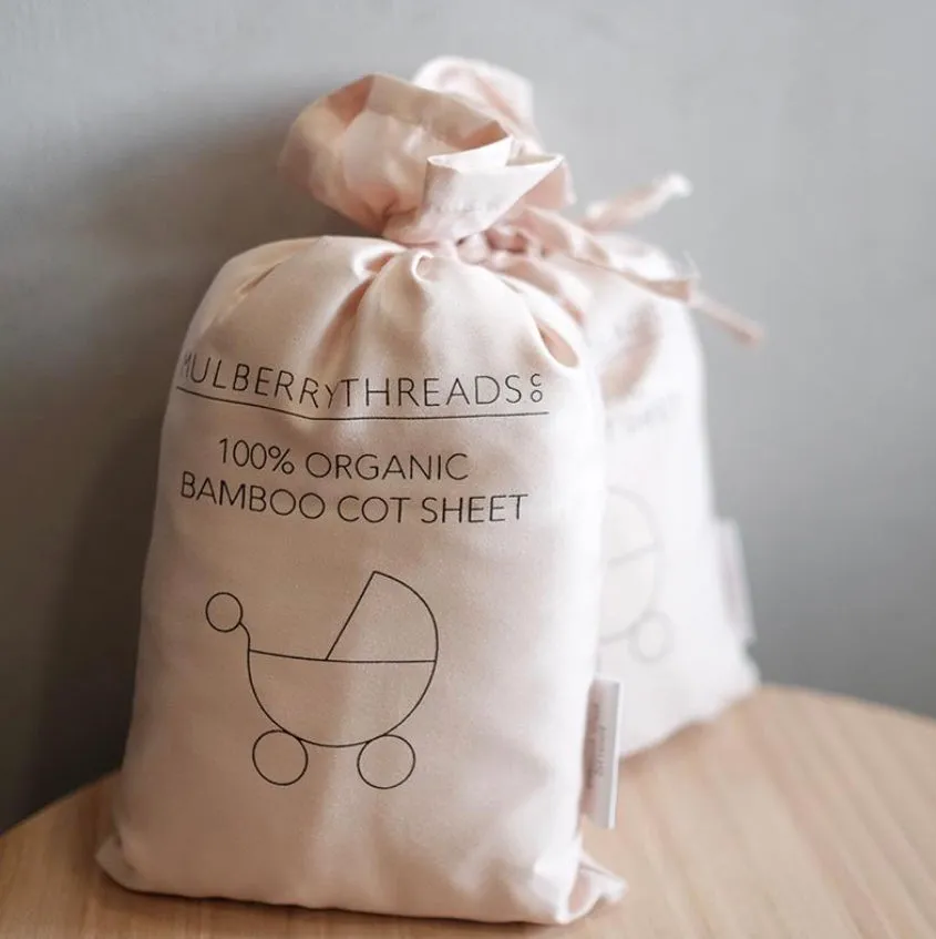 100% Organic Bamboo Fitted Cot Sheet