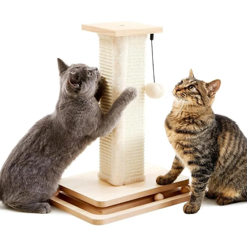 2-in-1 Mushroom Cat Scratcher with Sisal Ropes