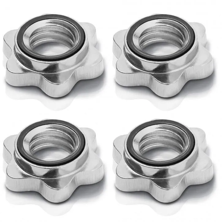2x Dumbbell Bars 35cm with Starlock Collars - Chrome