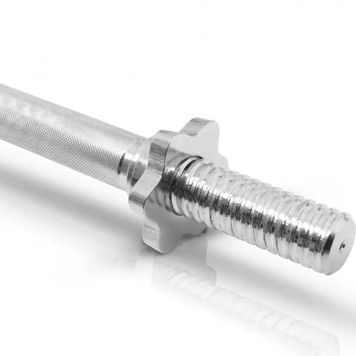 2x Dumbbell Bars 35cm with Starlock Collars - Chrome