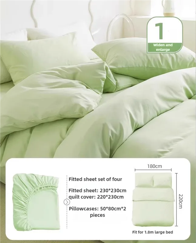 4 Packaging | Disposable Travel Bedding Set | Green | Waterproof & Clean | 4-Piece Set for Twin Beds
