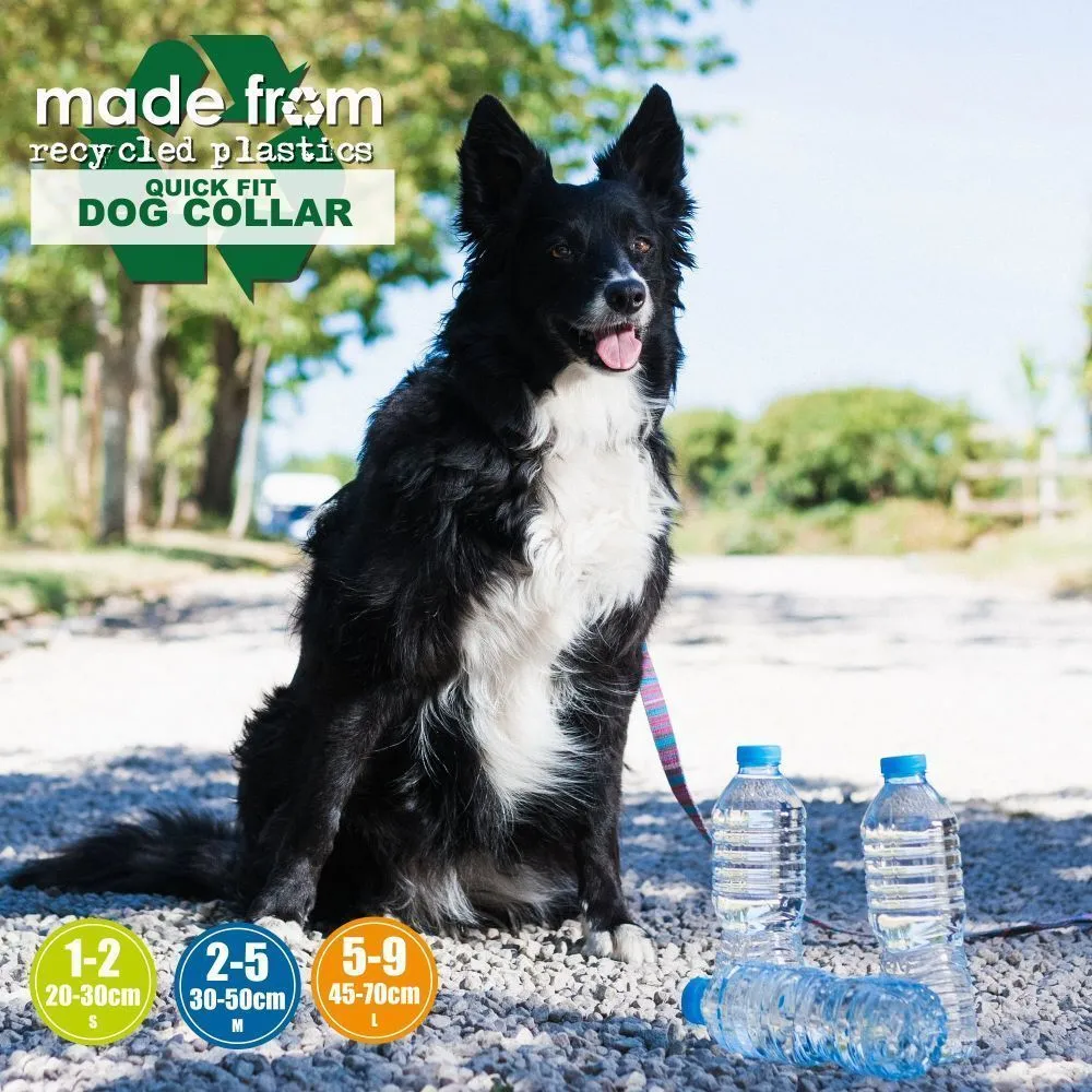 Ancol Made From Blue & Grey Recycled Dog Collar
