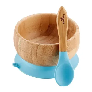 Avanchy Baby Bamboo Stay Put Suction Bowl   Spoon