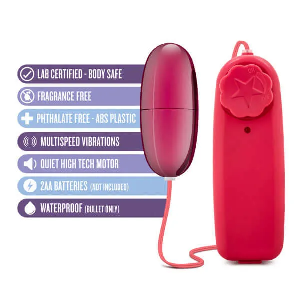 B Yours Power Bullet Watermelon Burst Cerise Pink Vibrator