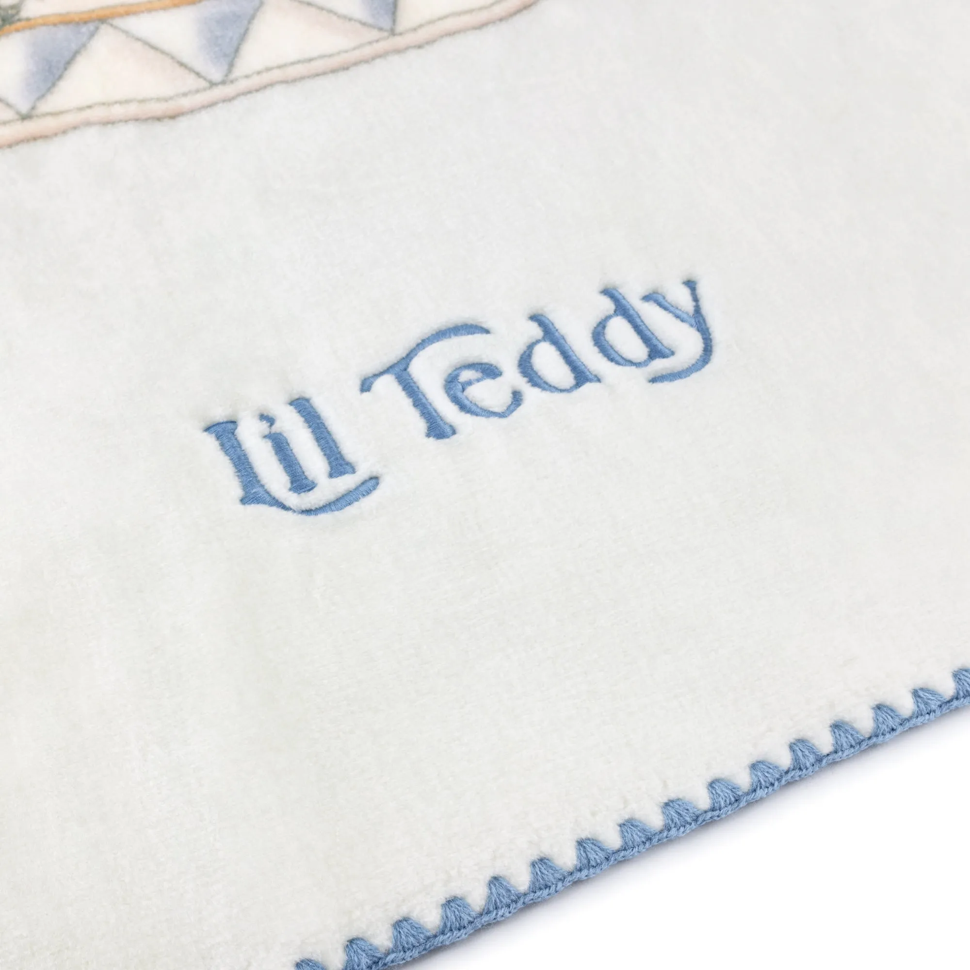 Baby Boy Blanket | Teddy's Merry Go Snuggle | Blueberry Biscuit | Lil Teddy