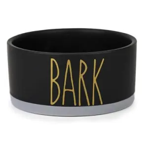 Barkley and Bella Ceramic Bark Dog Bowl