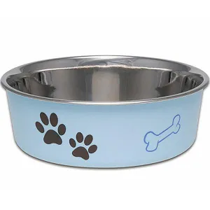 BELLA DOG BOWLS LARGE MURANO BLUE