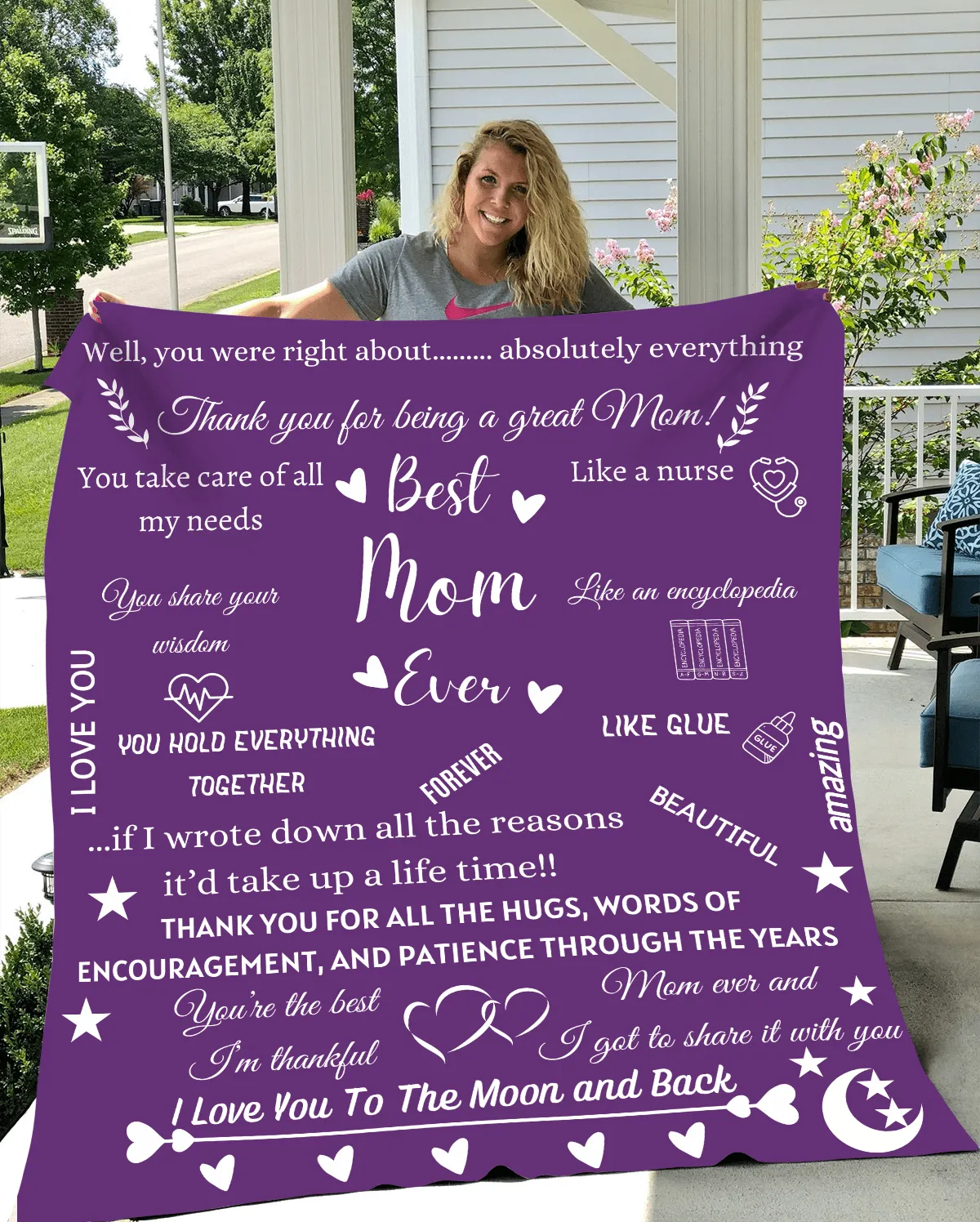 Best Mom Ever Plush Fleece Blanket