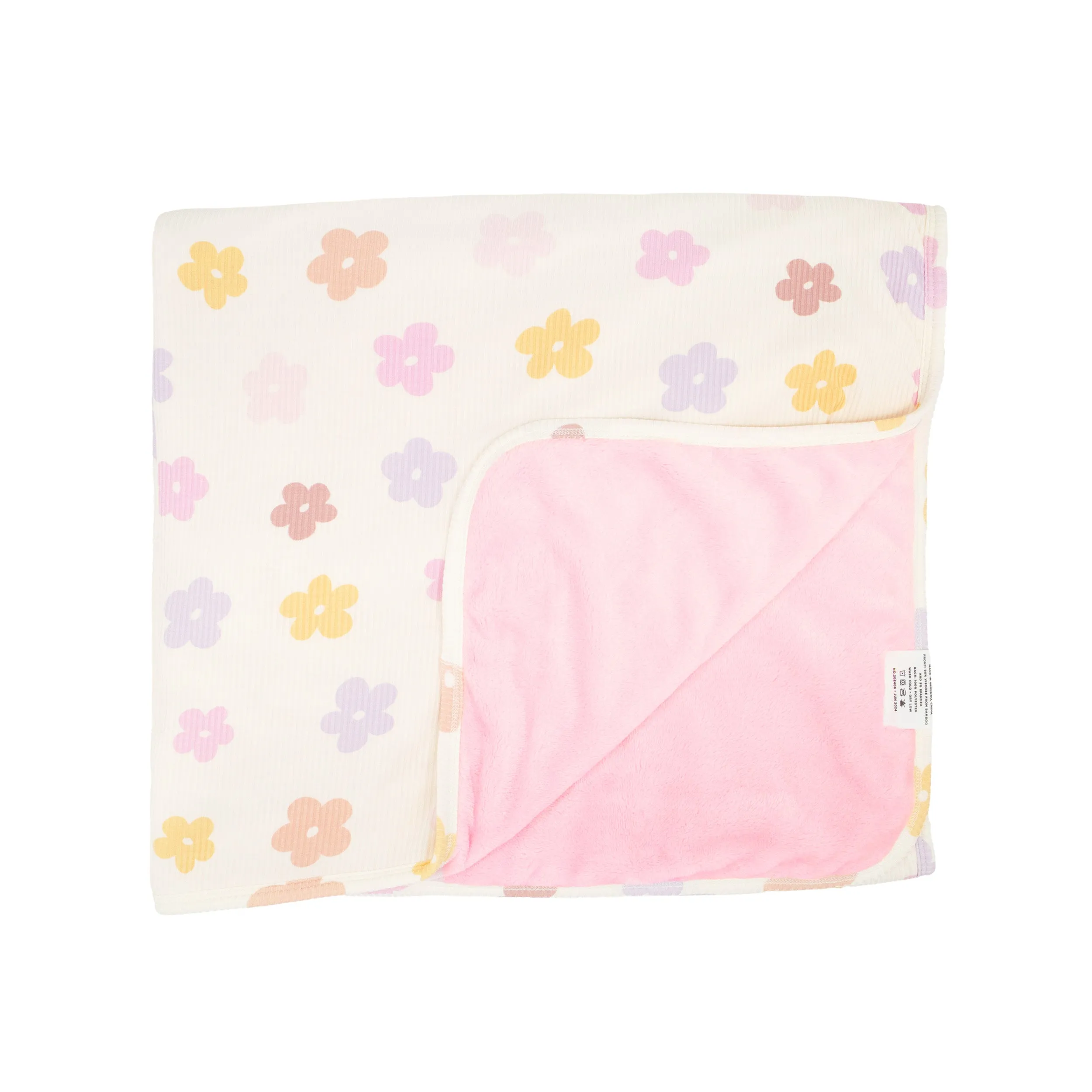 Big Daisies Small Ribbed Toddler Blanket