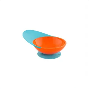 Boon Catch Bowl with Spill Catcher in Orange/Blue