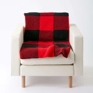 Caron Lumberjack Knit Blanket