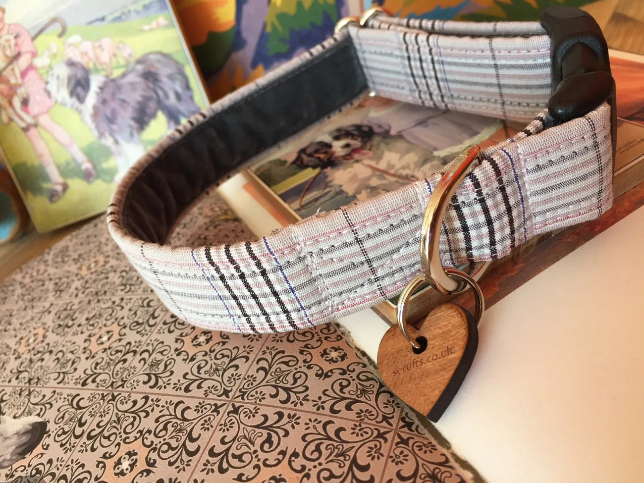 Celia Bow Wow Wow Tie Designer Dog Collar