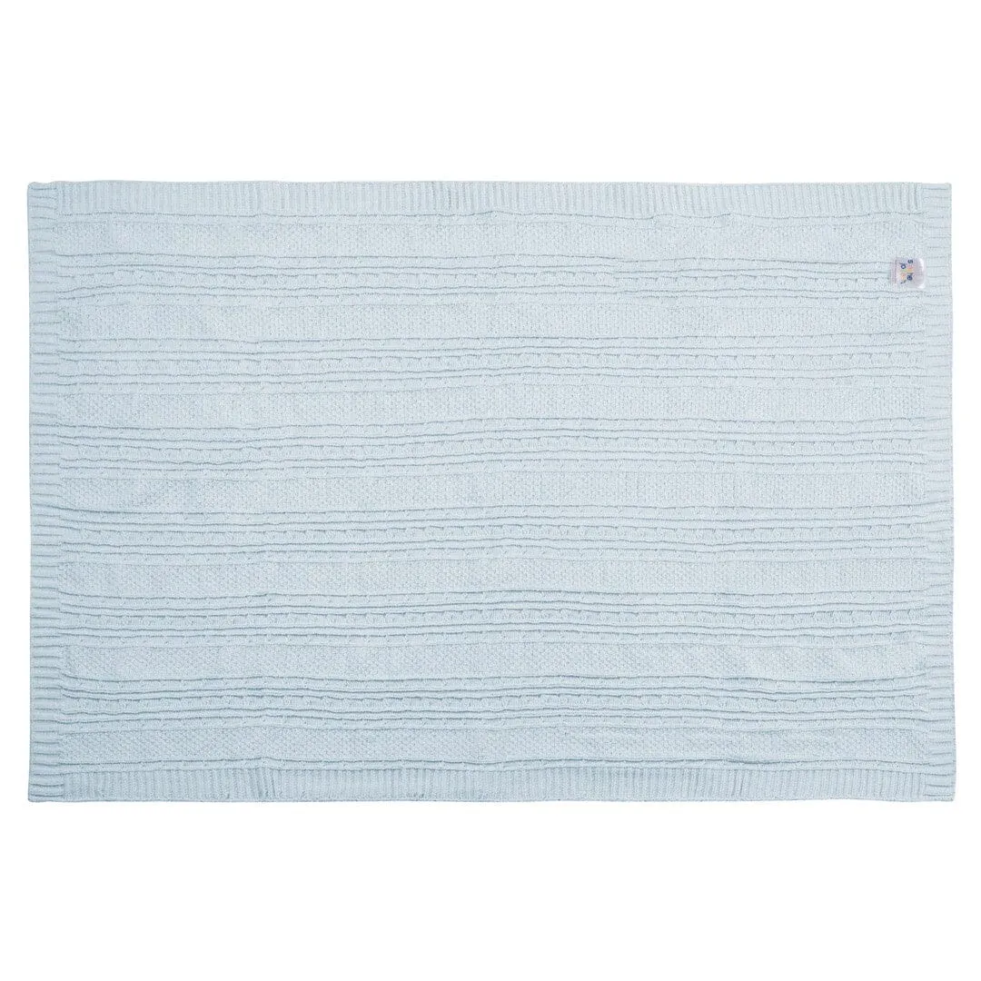 Chenille Blanket Blue