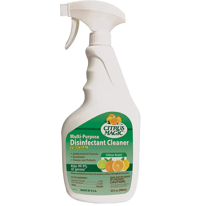 Citrus Magic Multi-Purpose Disinfectant Cleaner, Citrus, 32 Ounces