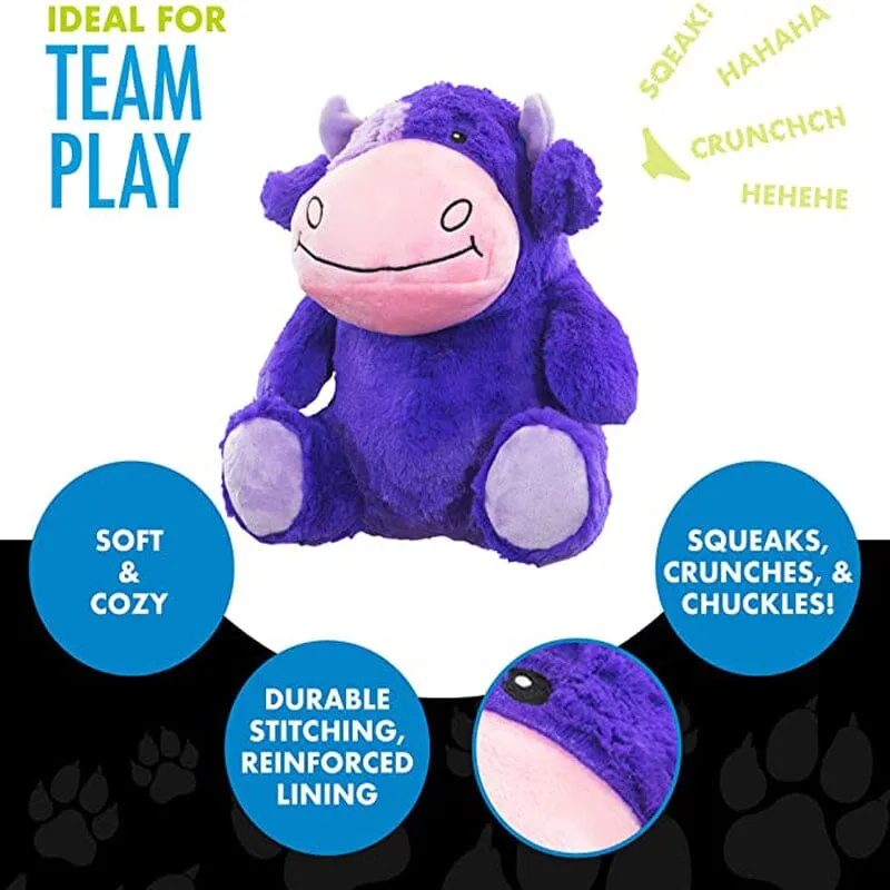 Cow Plush Dog Toy