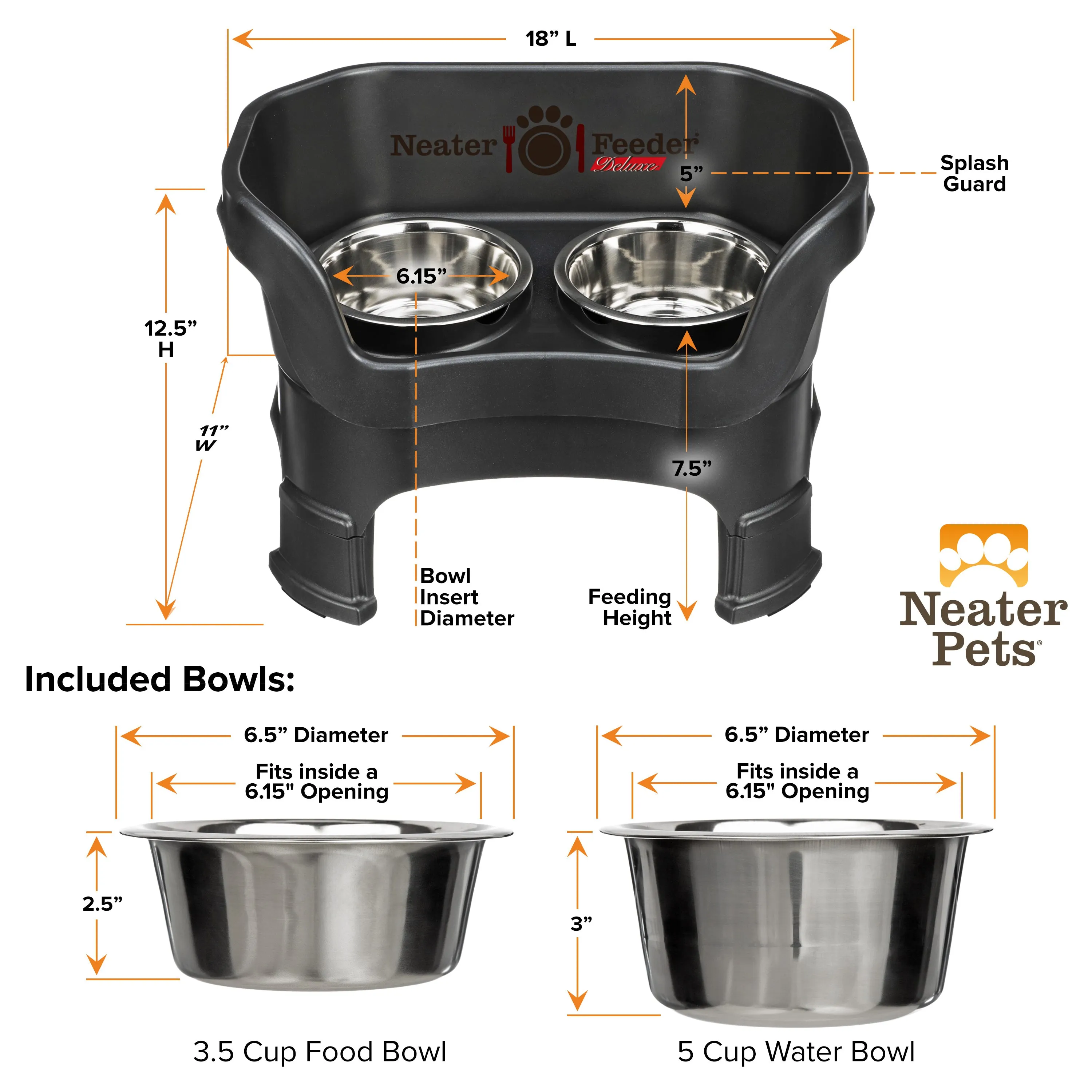 DELUXE Neater Feeder for Cats