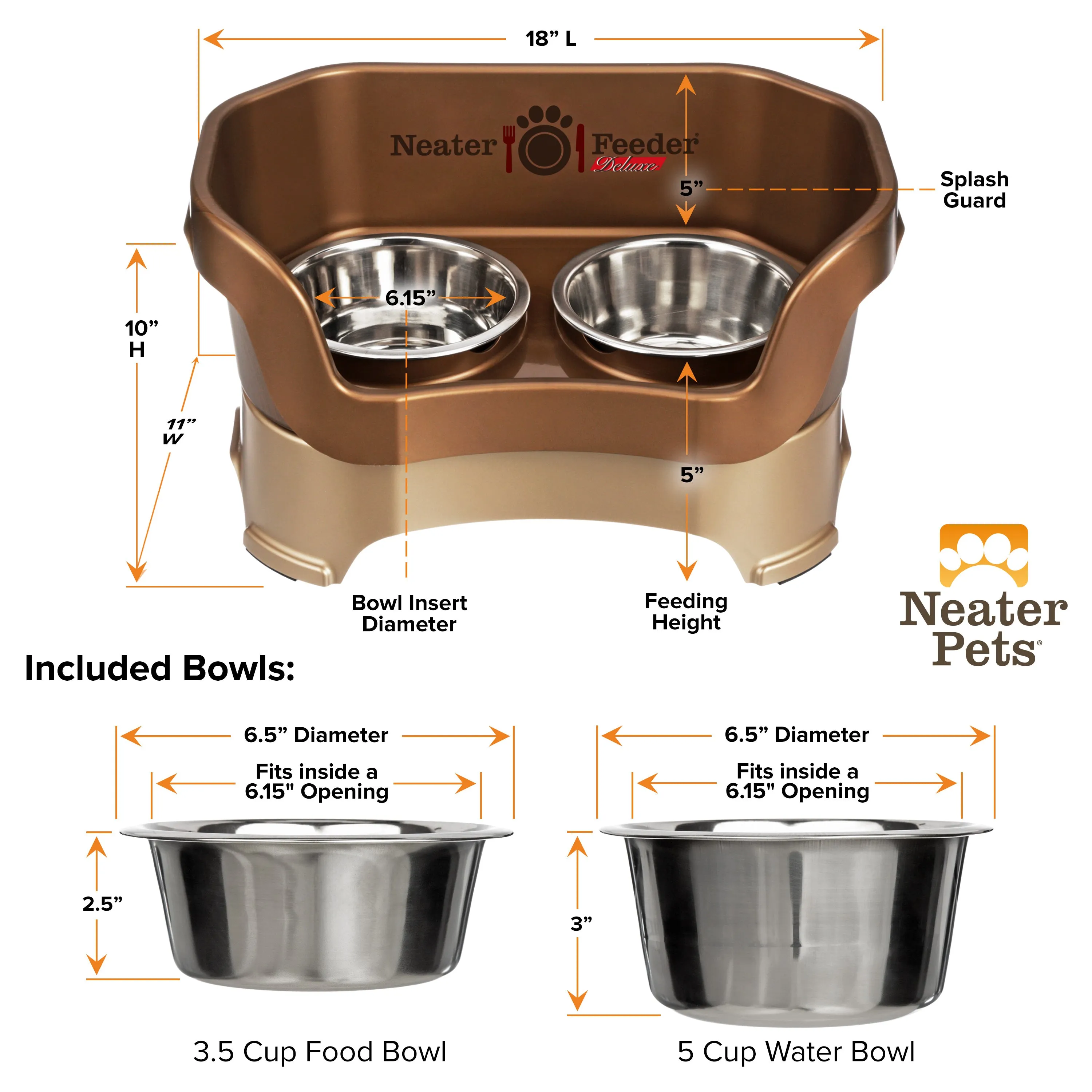 DELUXE Neater Feeder for Cats