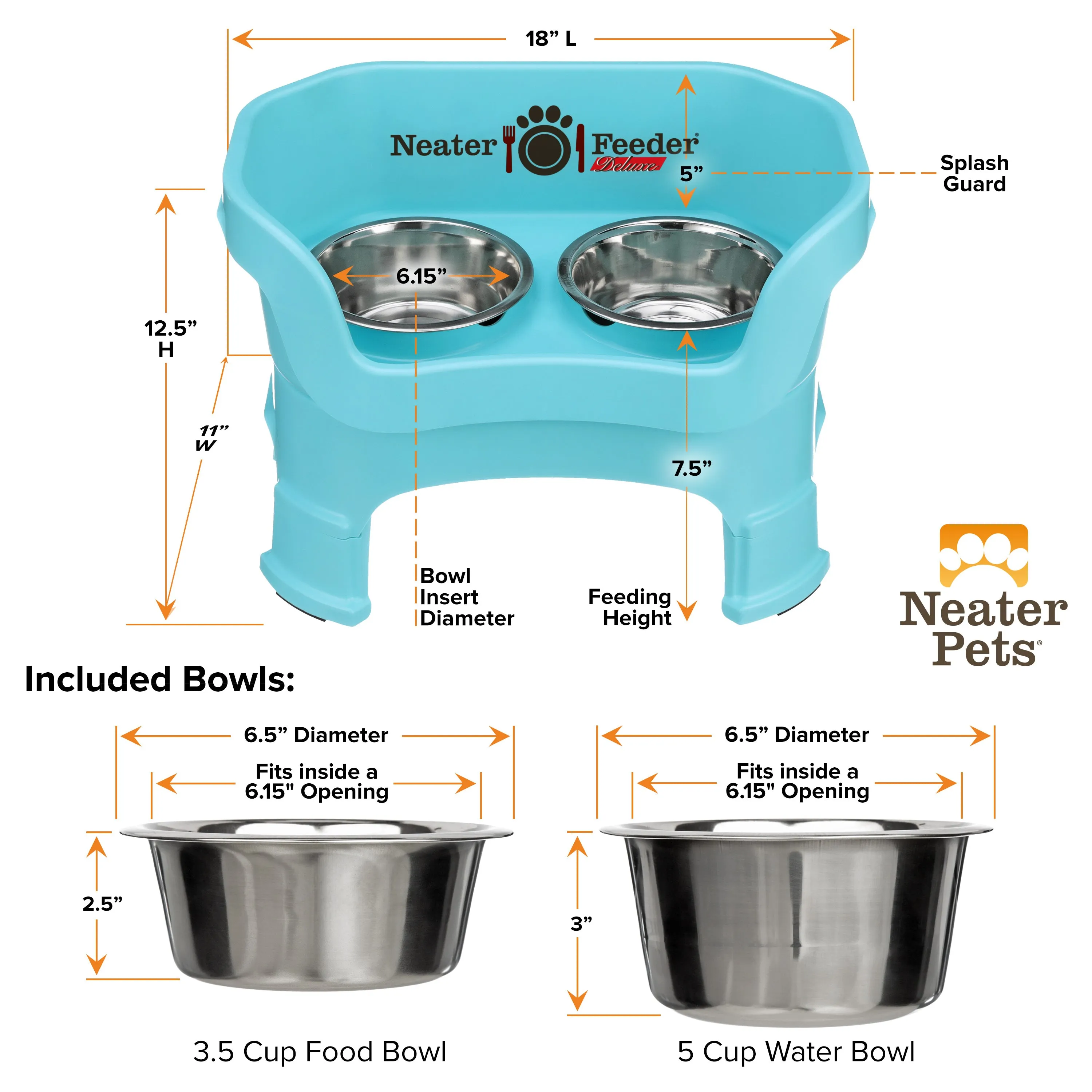 DELUXE Neater Feeder for Cats