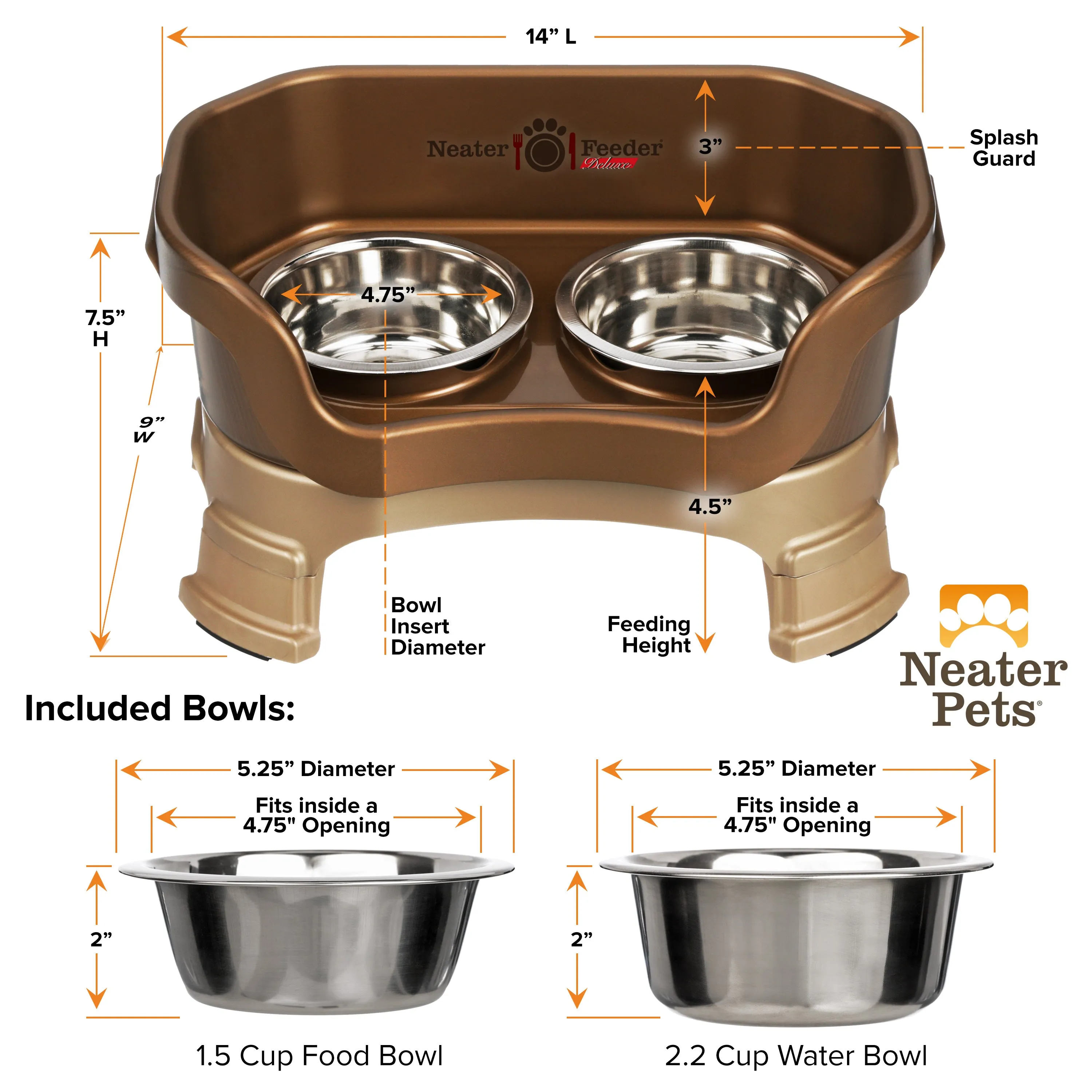 DELUXE Neater Feeder for Cats
