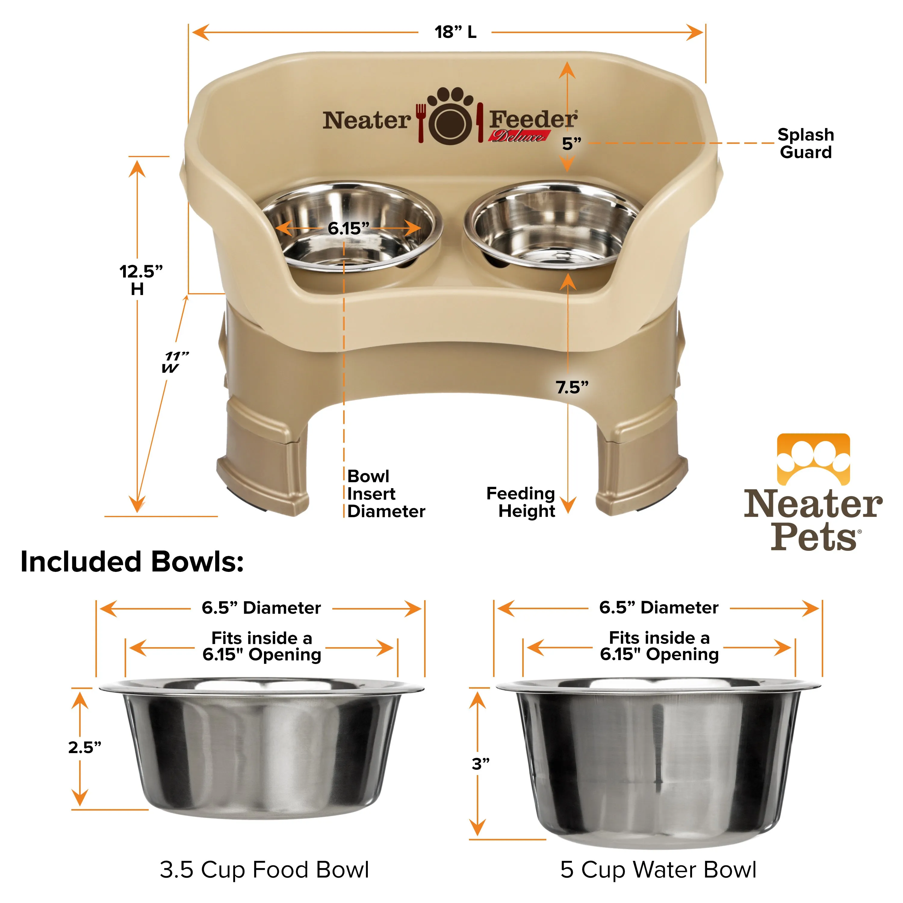 DELUXE Neater Feeder for Cats