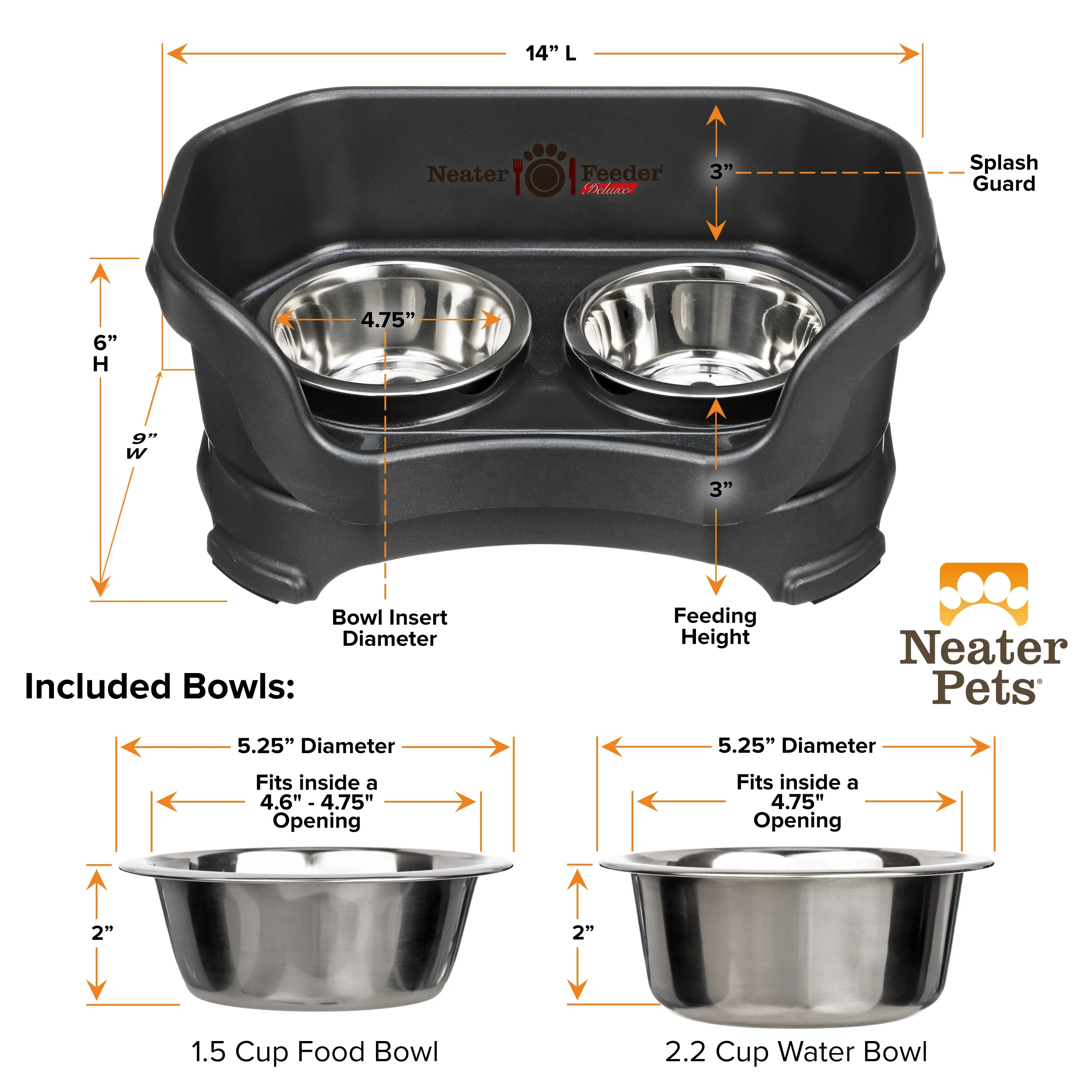 DELUXE Neater Feeder for Cats