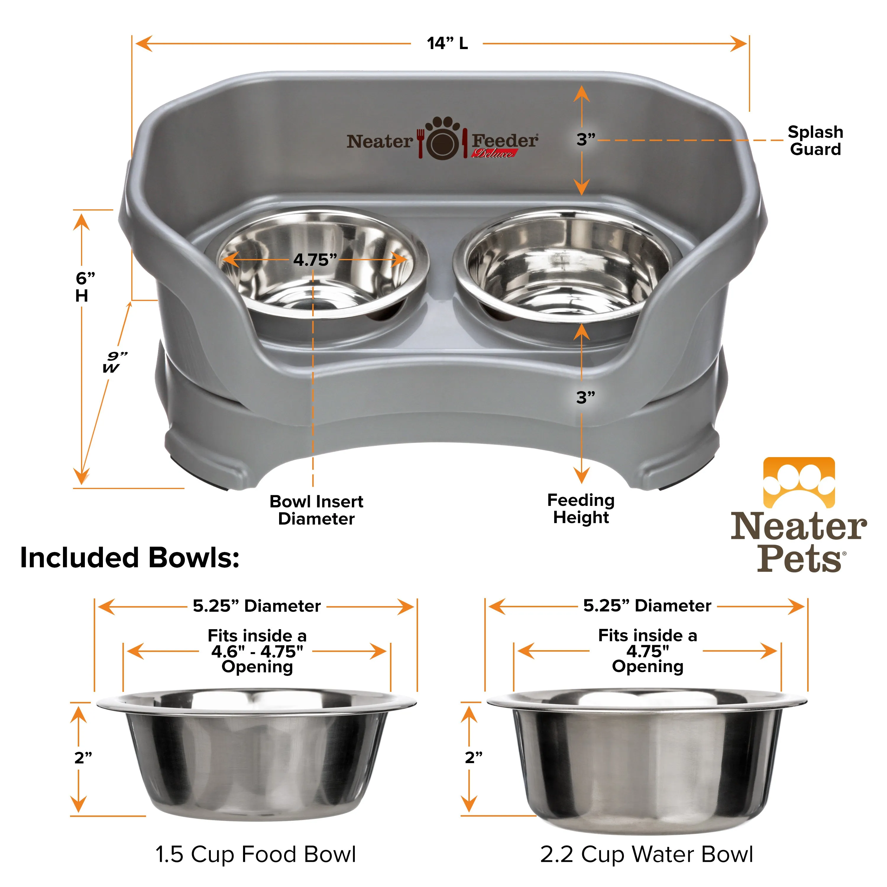 DELUXE Neater Feeder for Cats