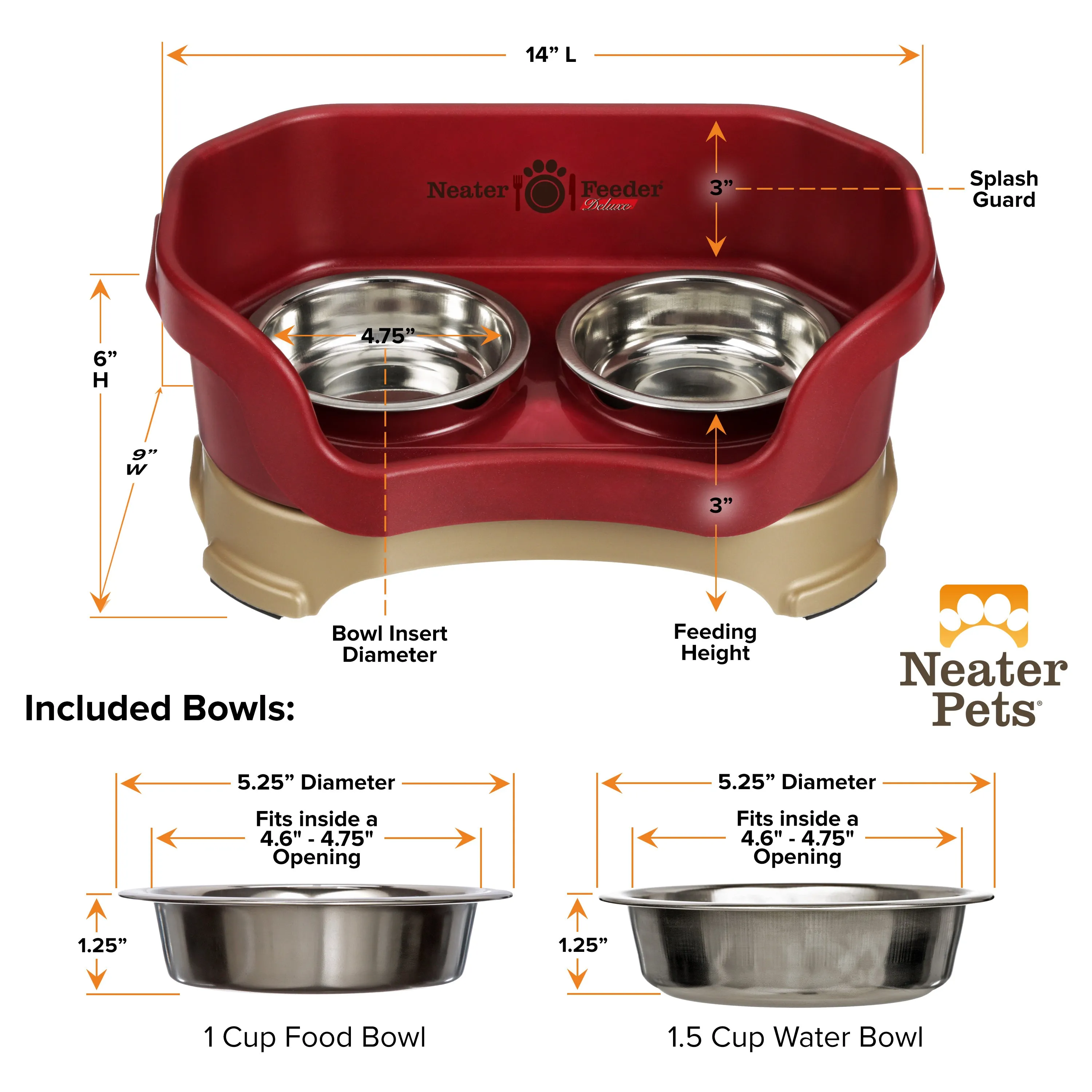 DELUXE Neater Feeder for Cats