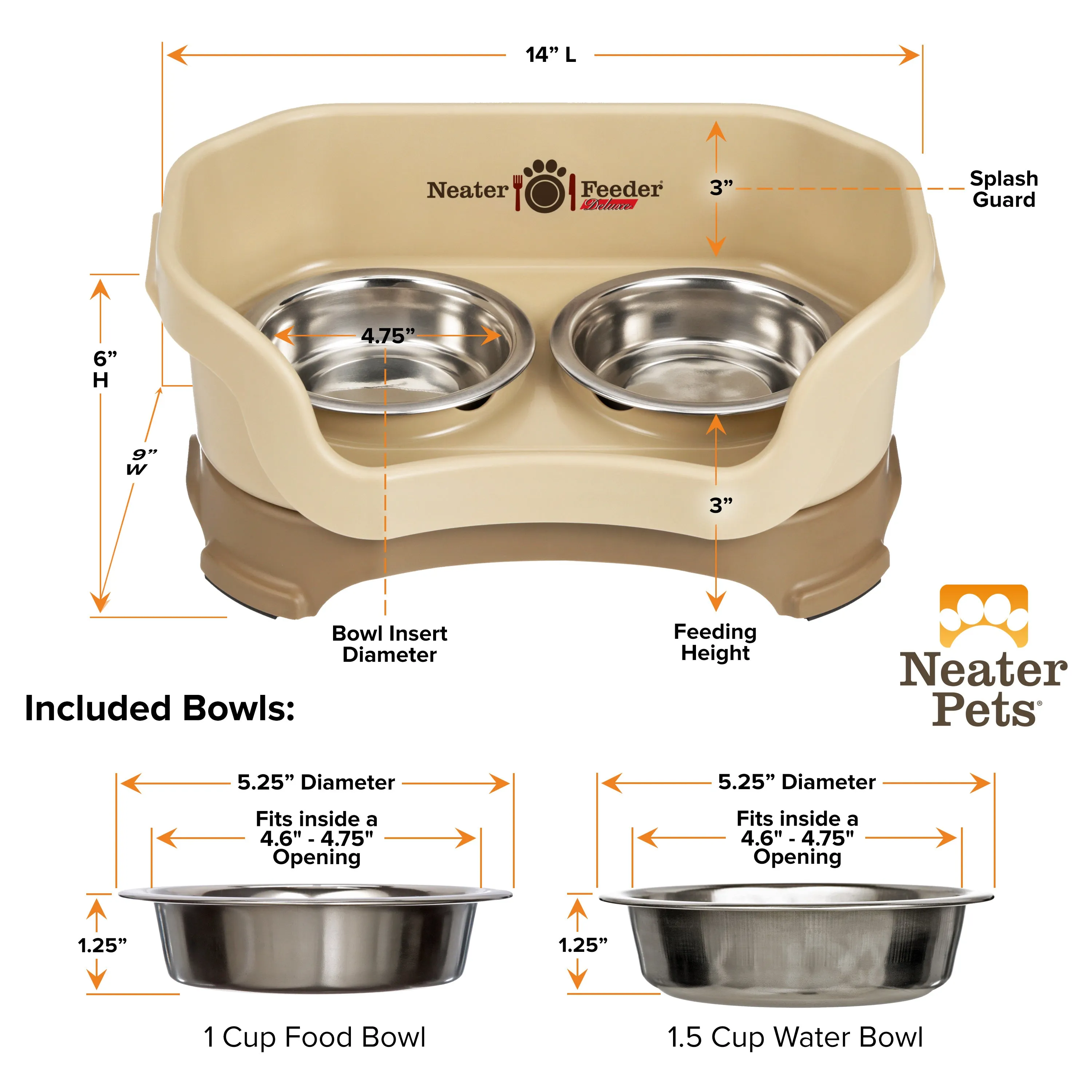 DELUXE Neater Feeder for Cats