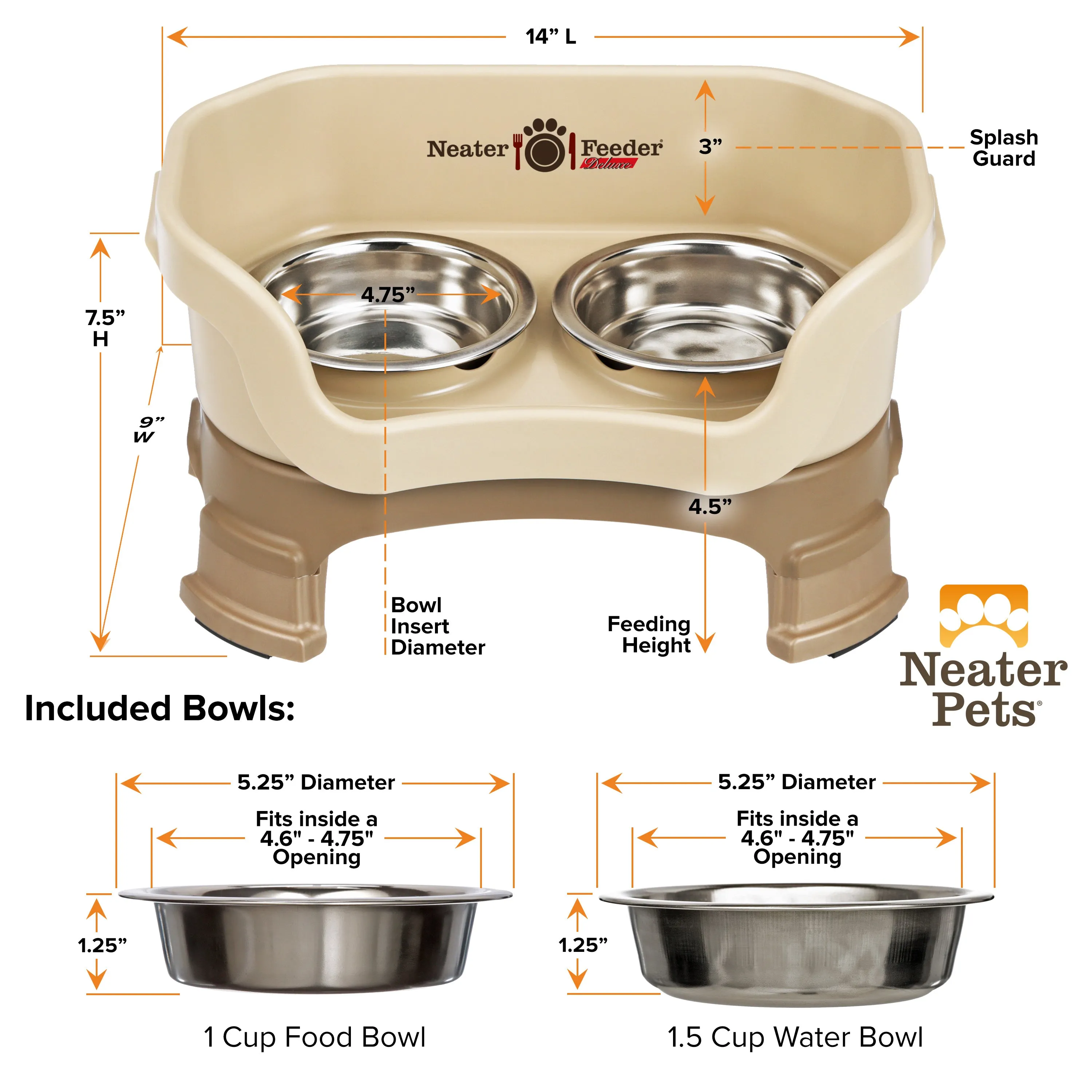 DELUXE Neater Feeder for Cats