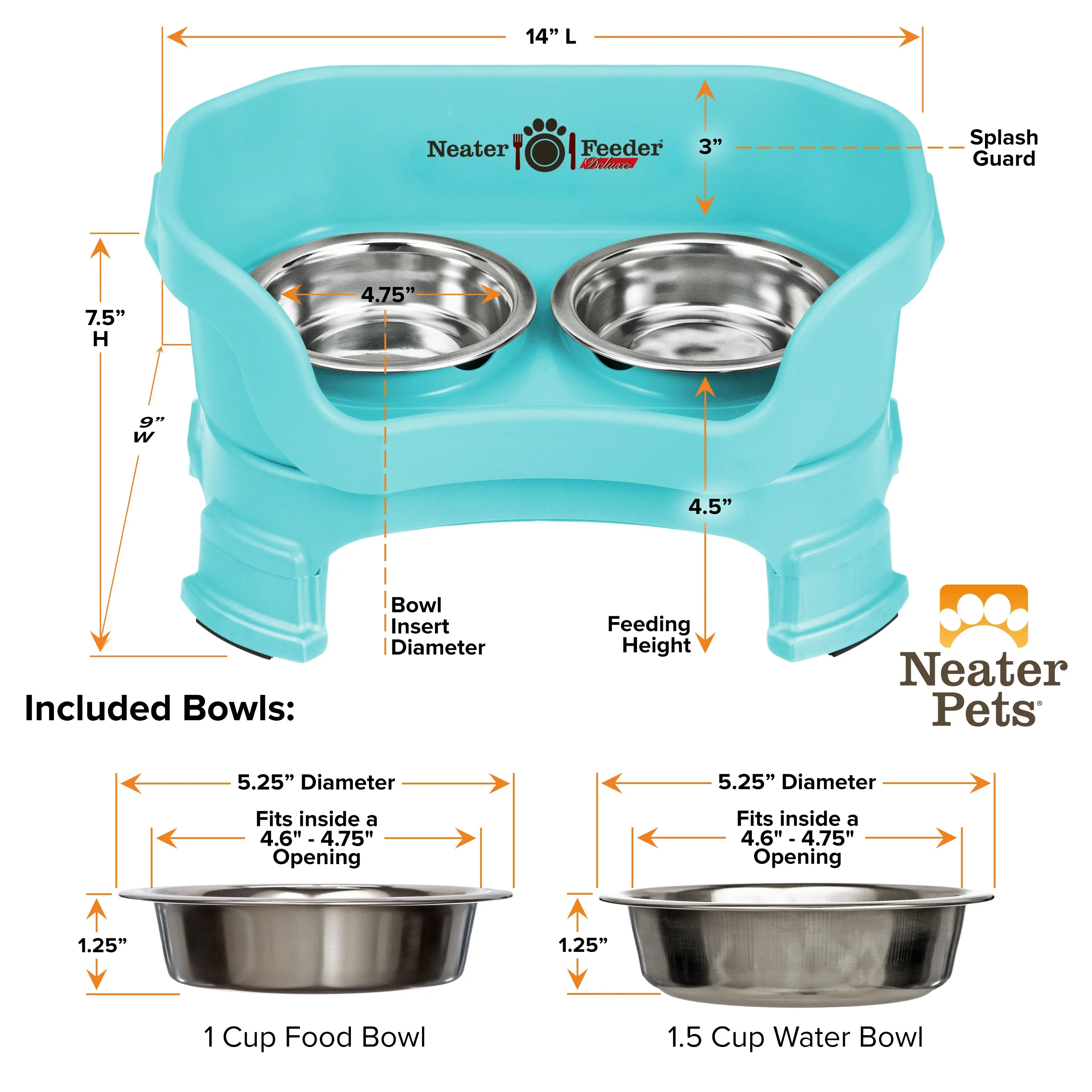 DELUXE Neater Feeder for Cats