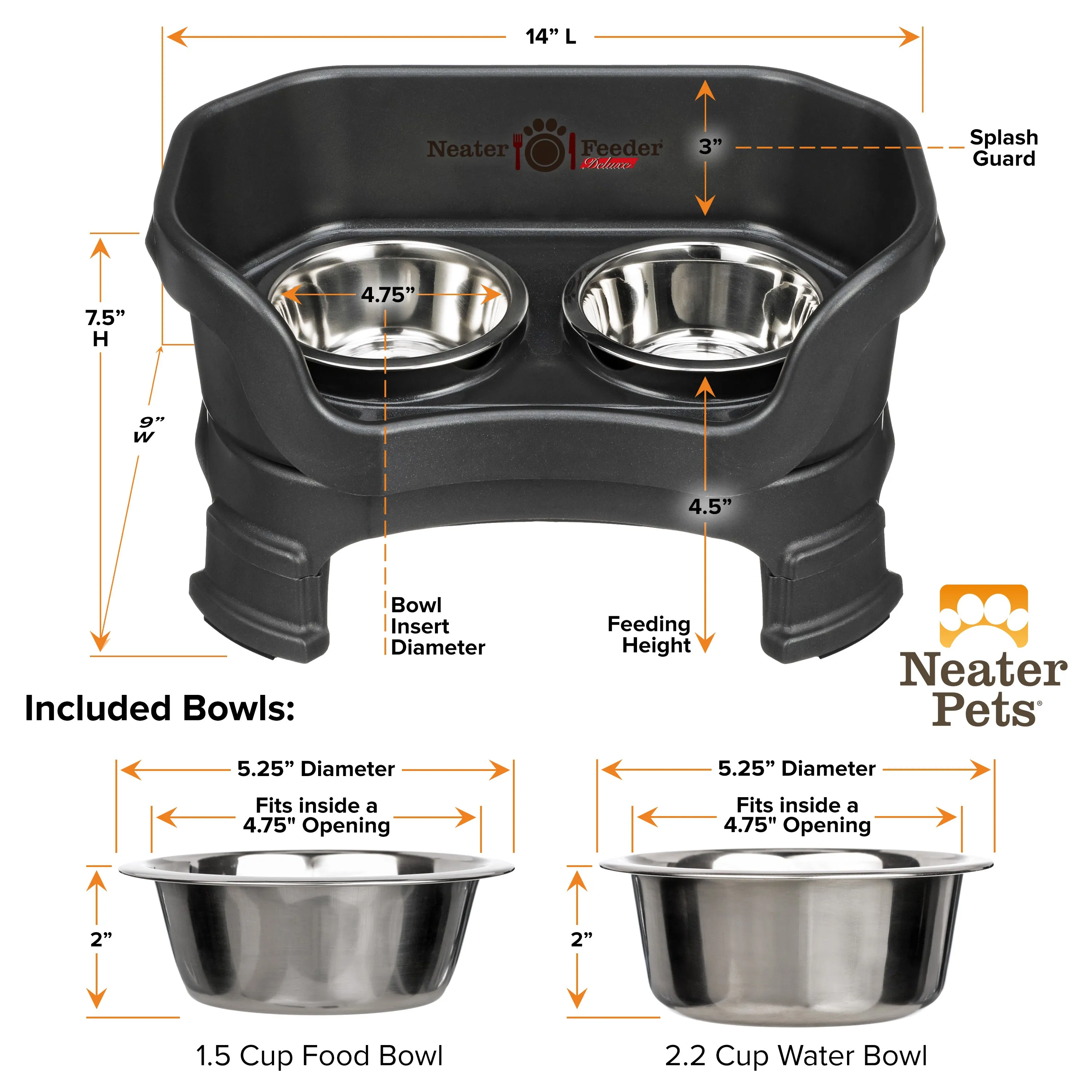 DELUXE Neater Feeder for Cats