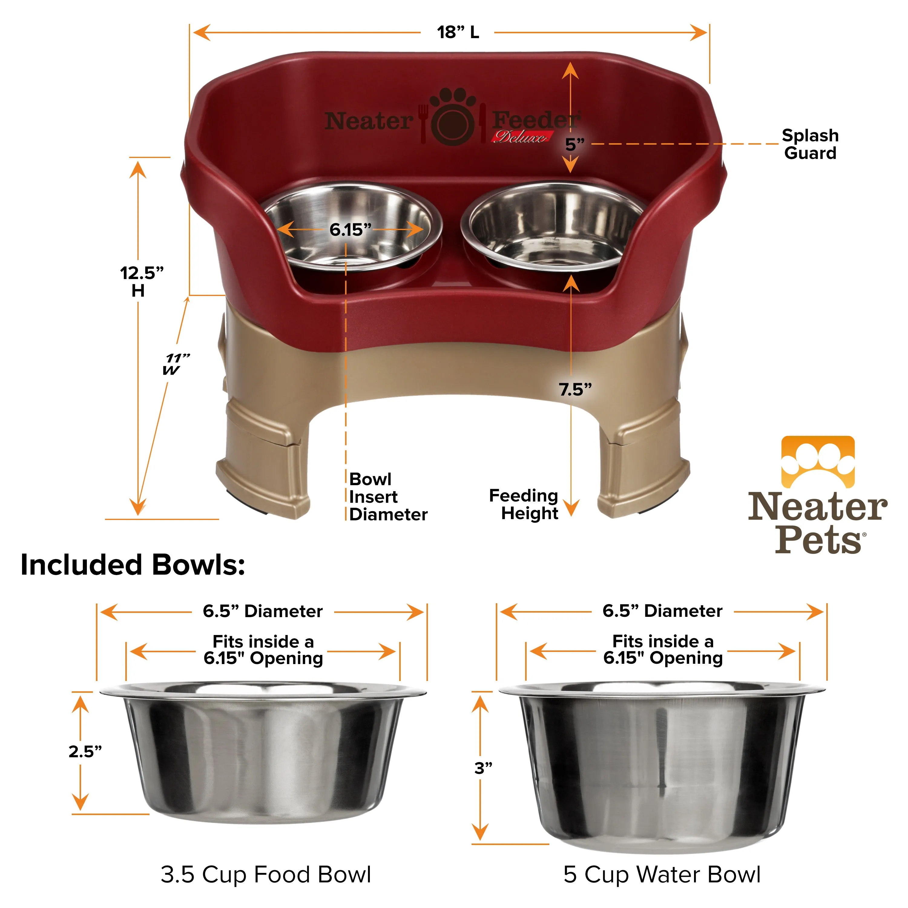 DELUXE Neater Feeder for Cats