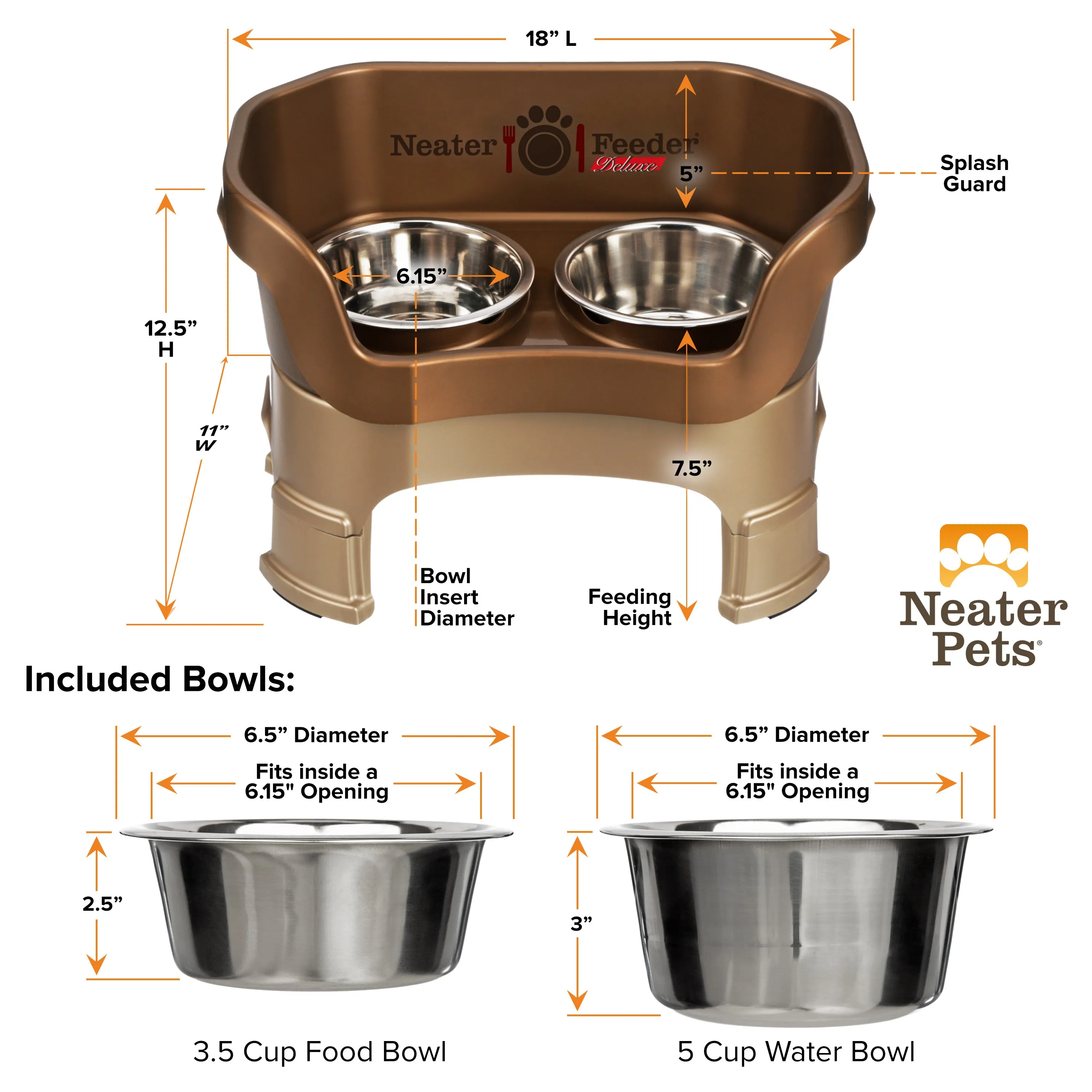 DELUXE Neater Feeder for Cats