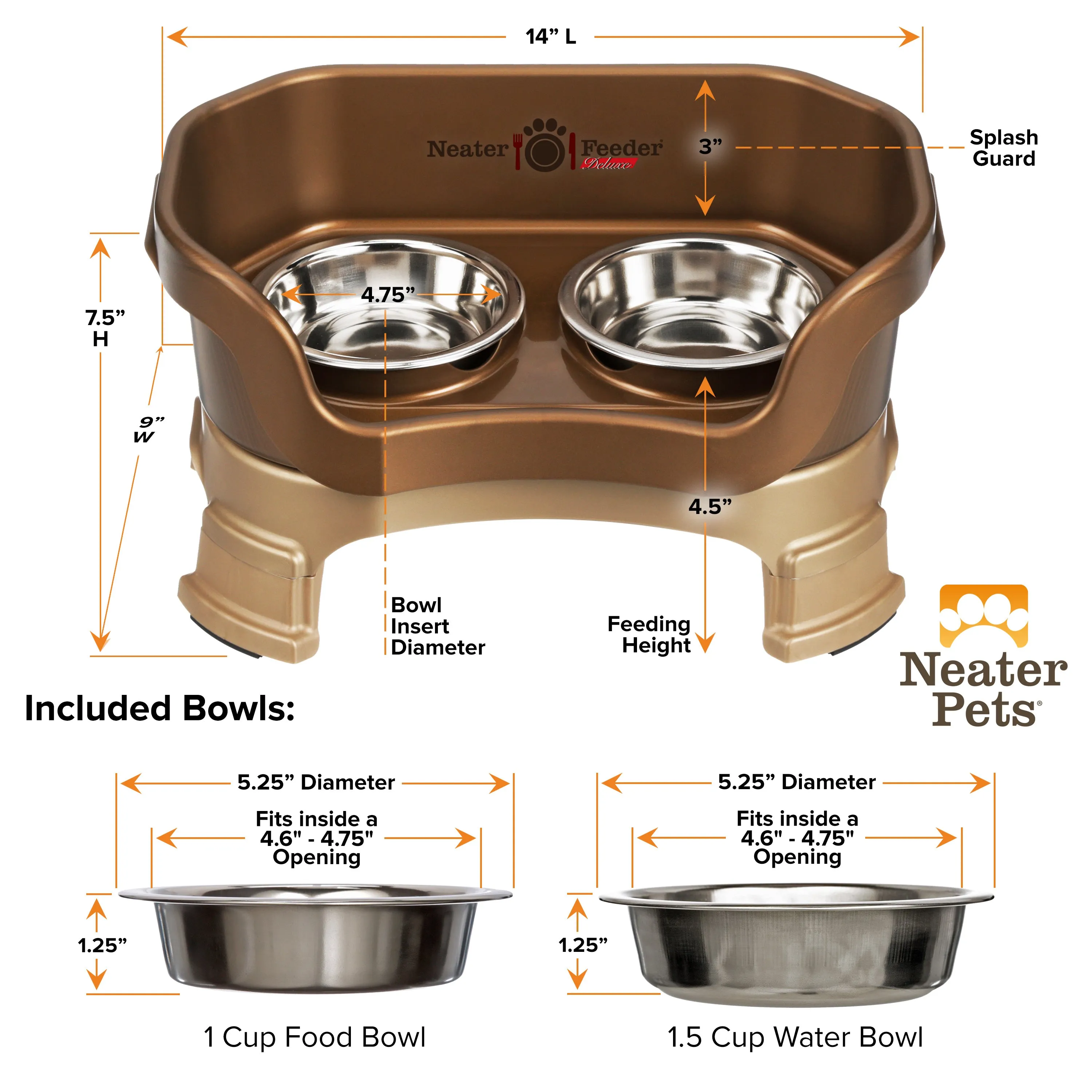 DELUXE Neater Feeder for Cats