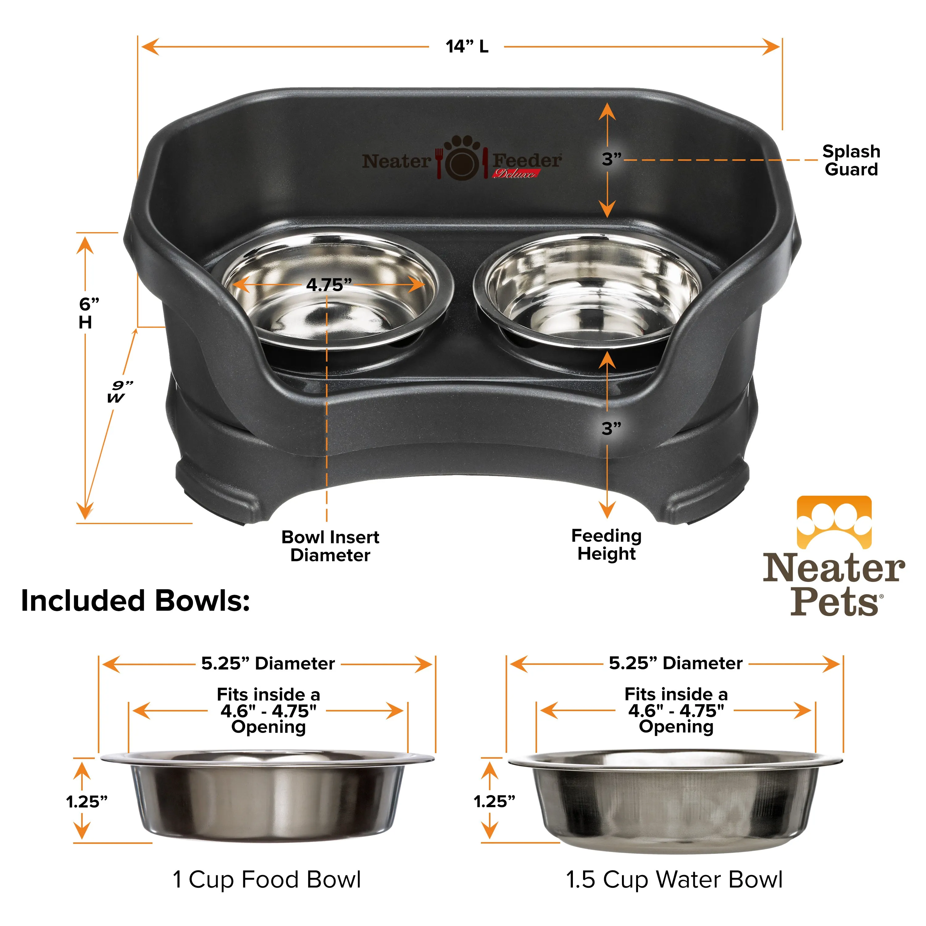 DELUXE Neater Feeder for Cats