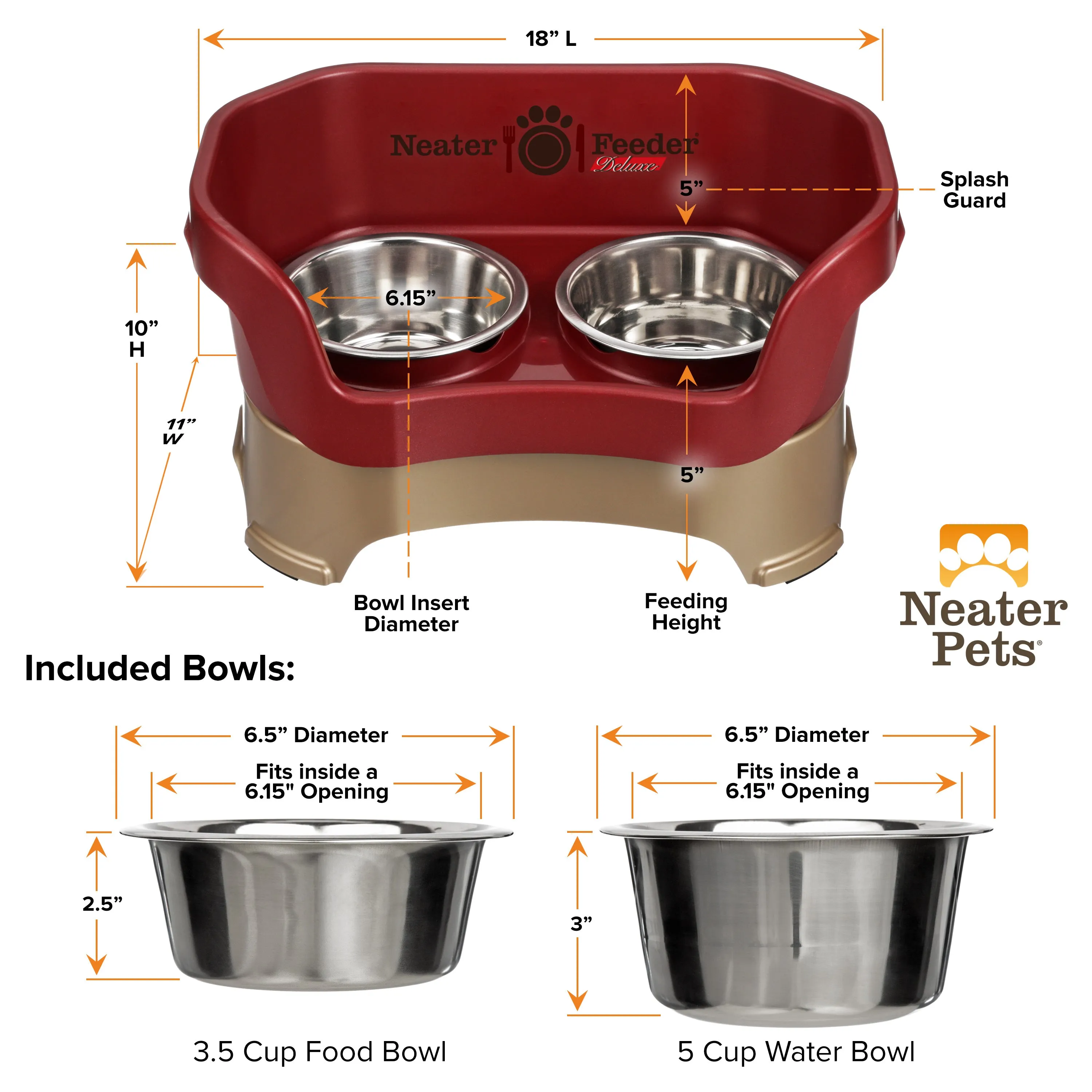 DELUXE Neater Feeder for Cats