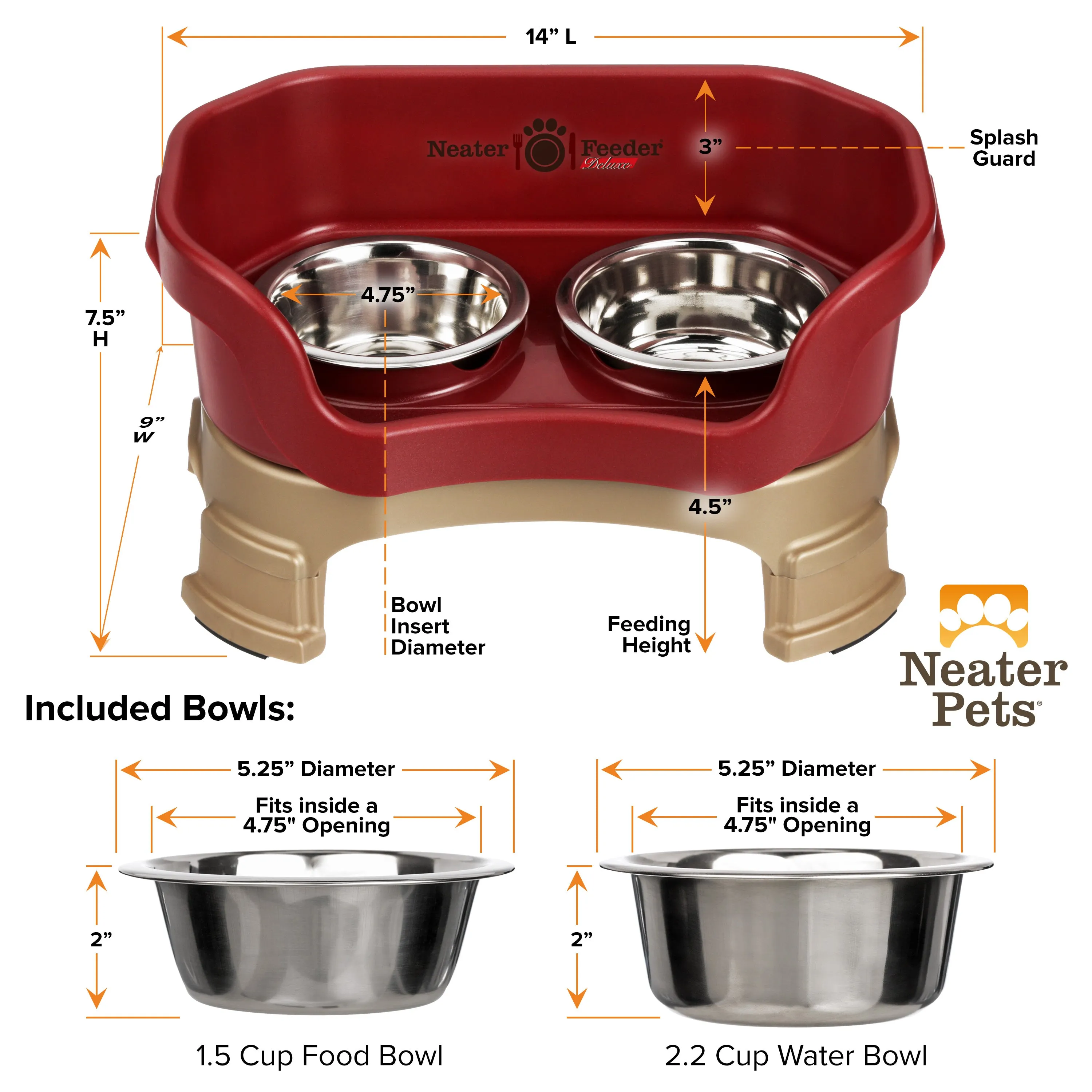 DELUXE Neater Feeder for Cats