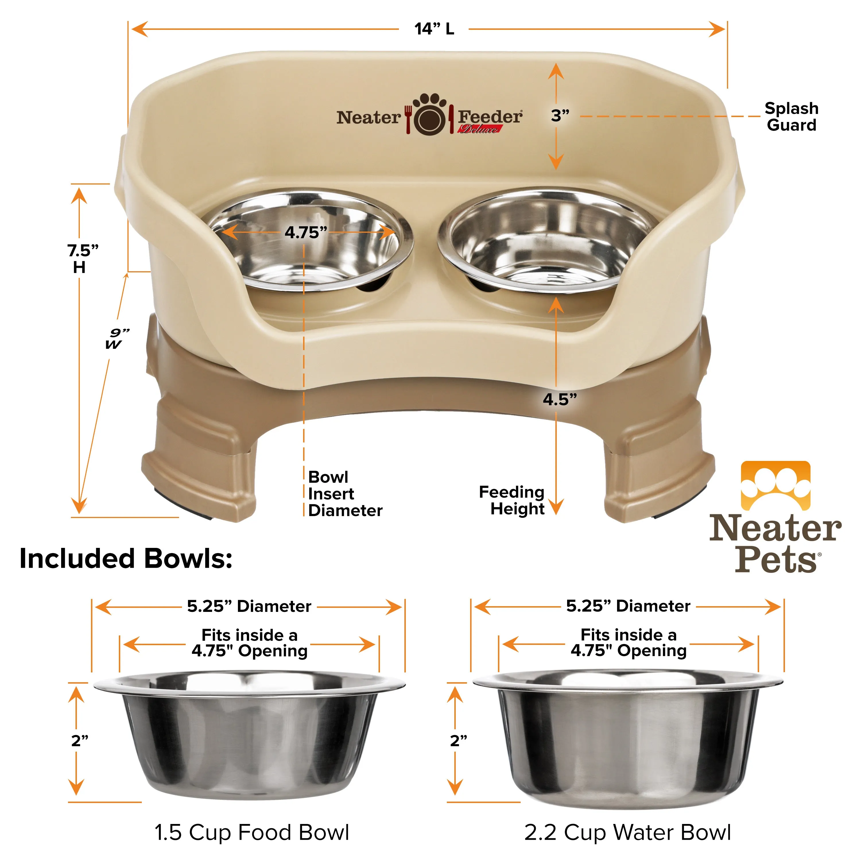 DELUXE Neater Feeder for Cats