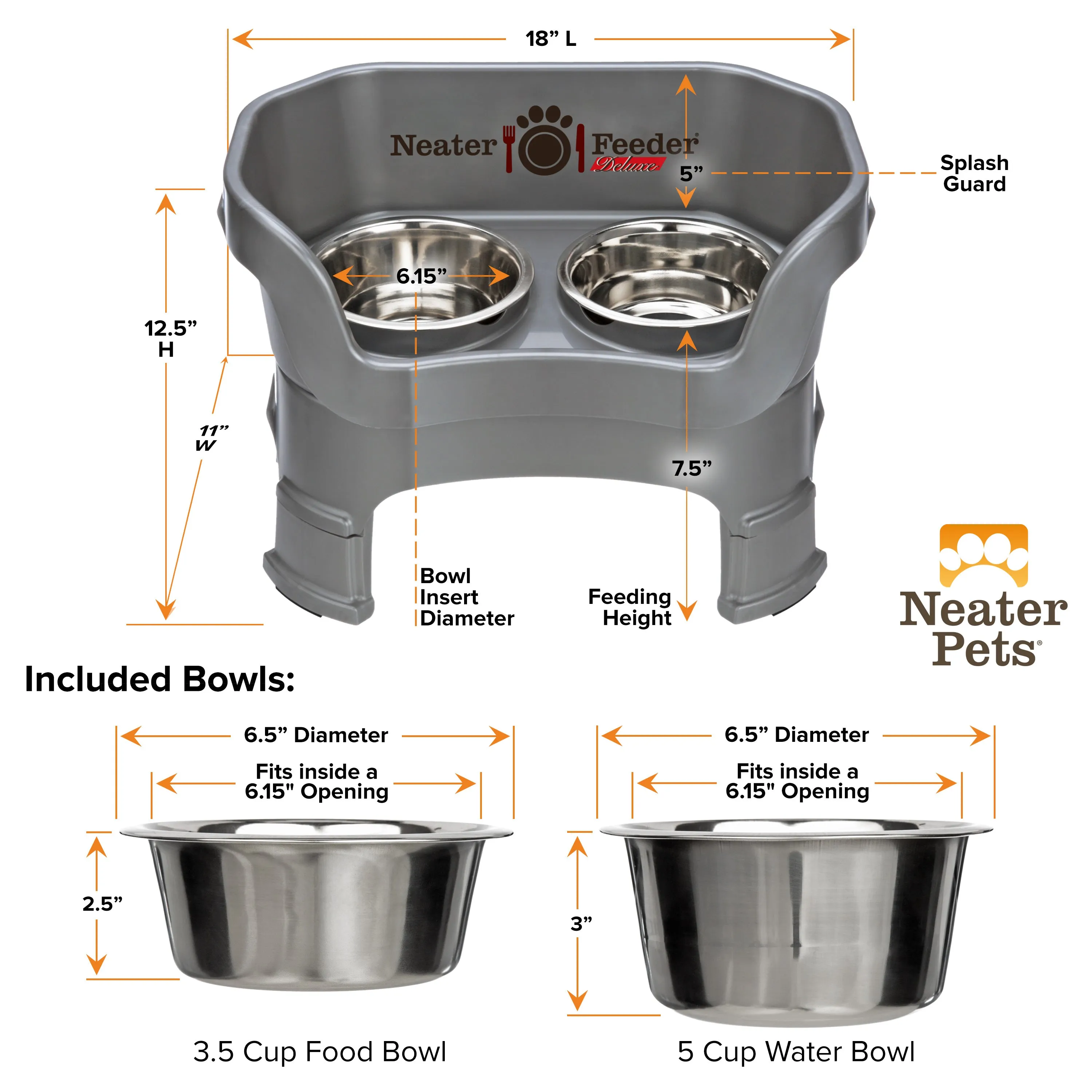 DELUXE Neater Feeder for Cats