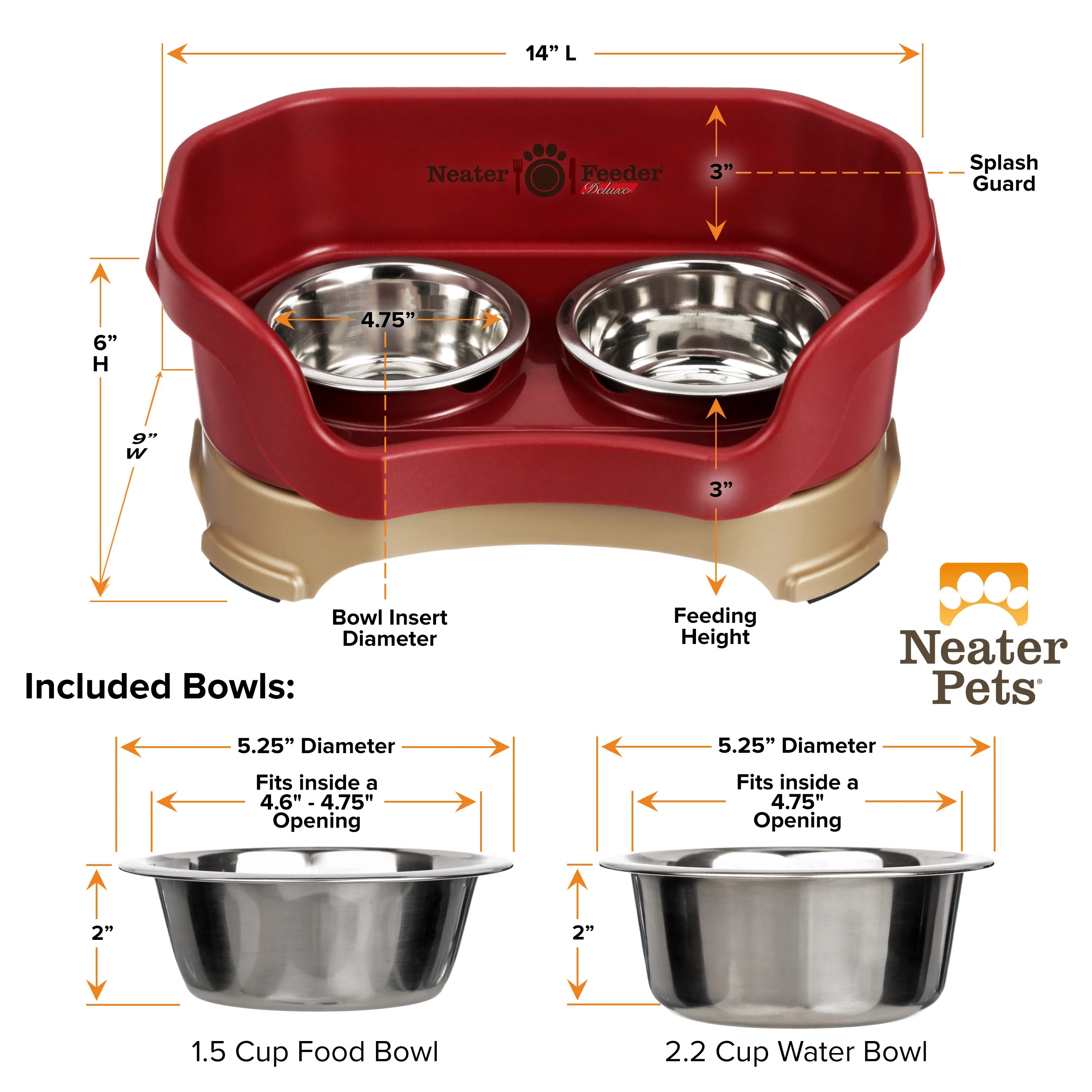 DELUXE Neater Feeder for Cats