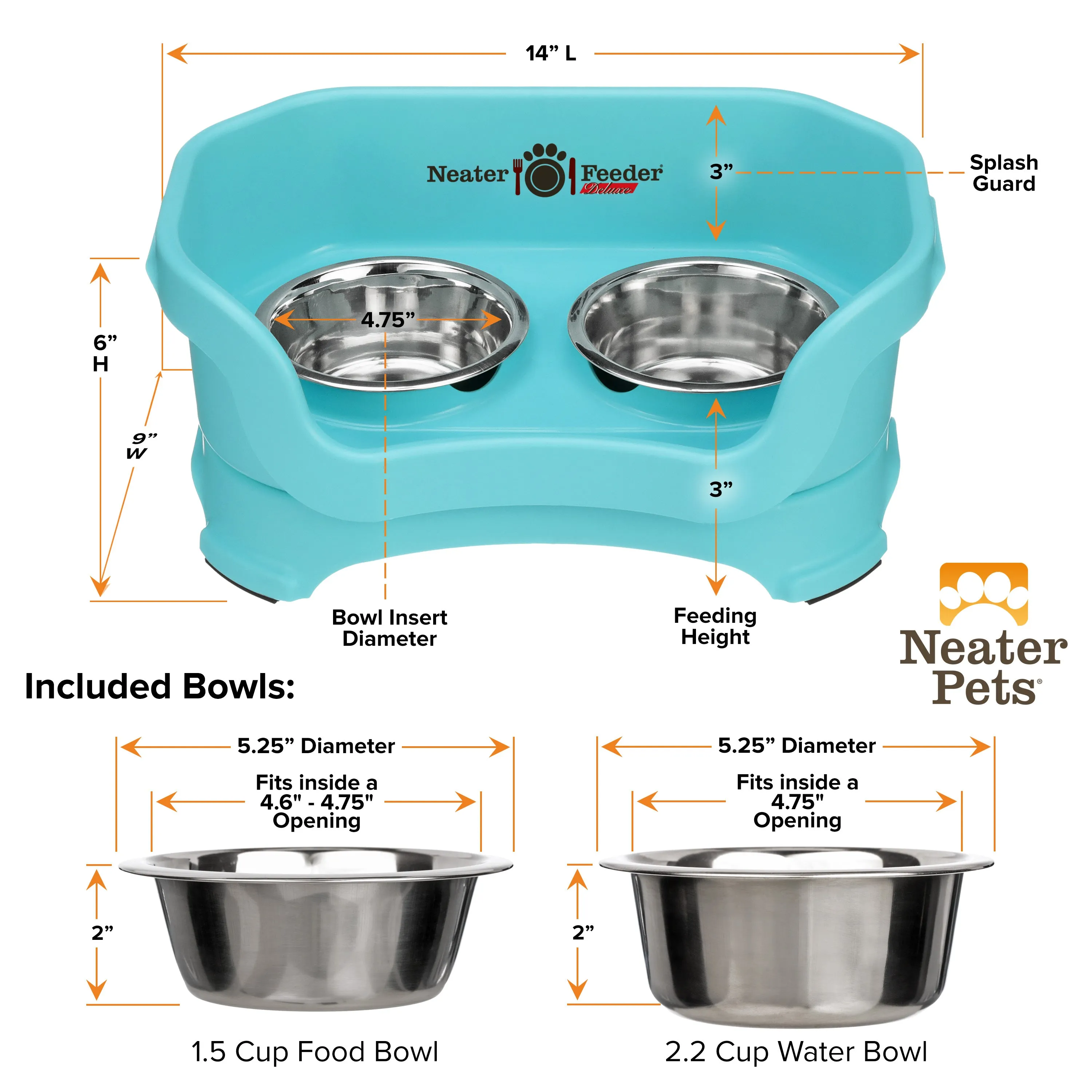 DELUXE Neater Feeder for Cats