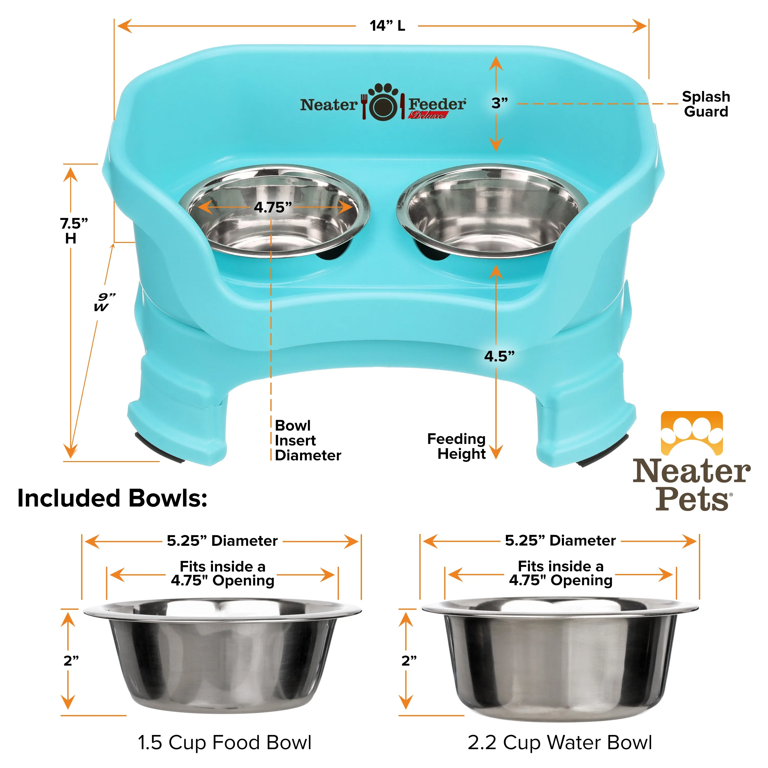 DELUXE Neater Feeder for Cats