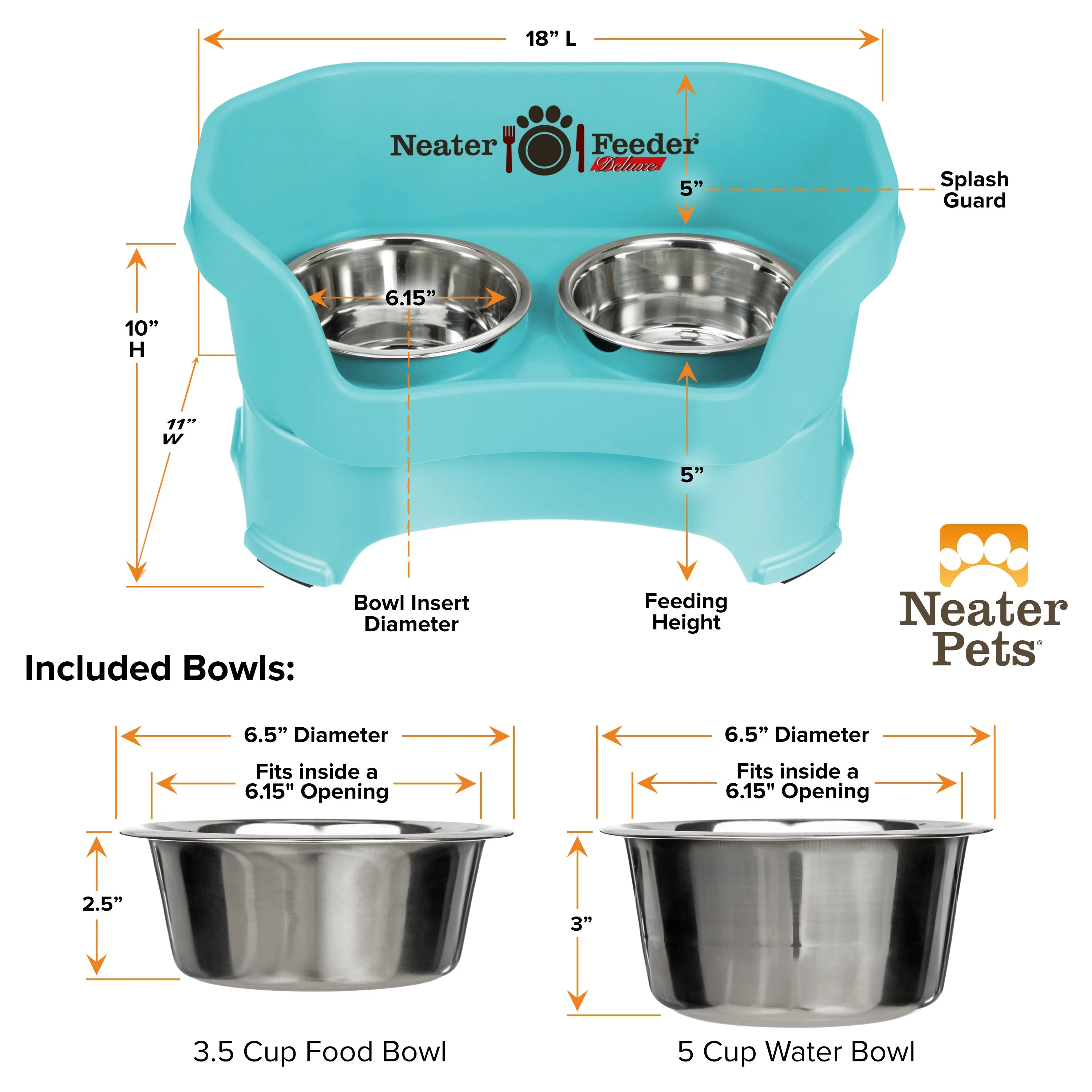 DELUXE Neater Feeder for Cats