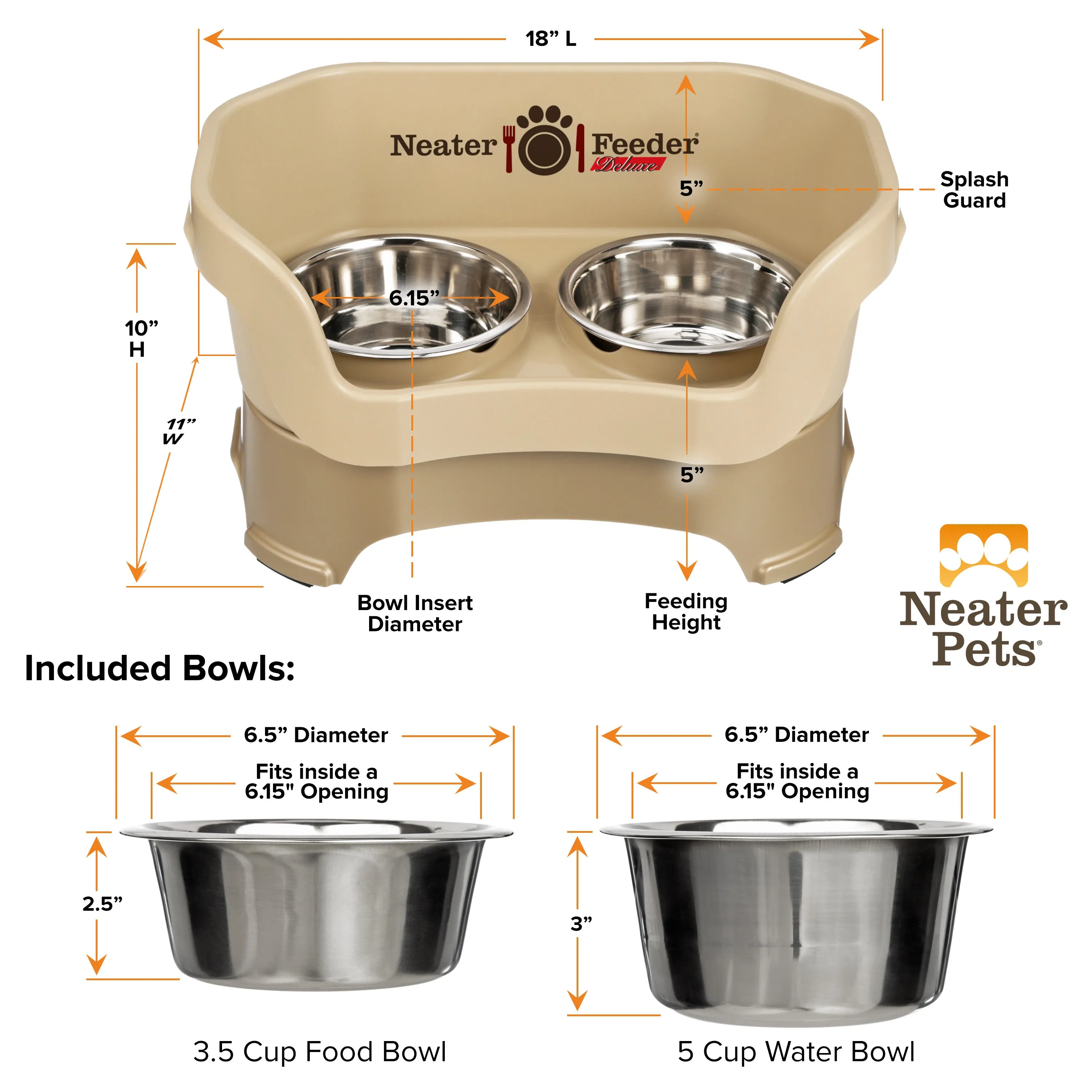 DELUXE Neater Feeder for Cats