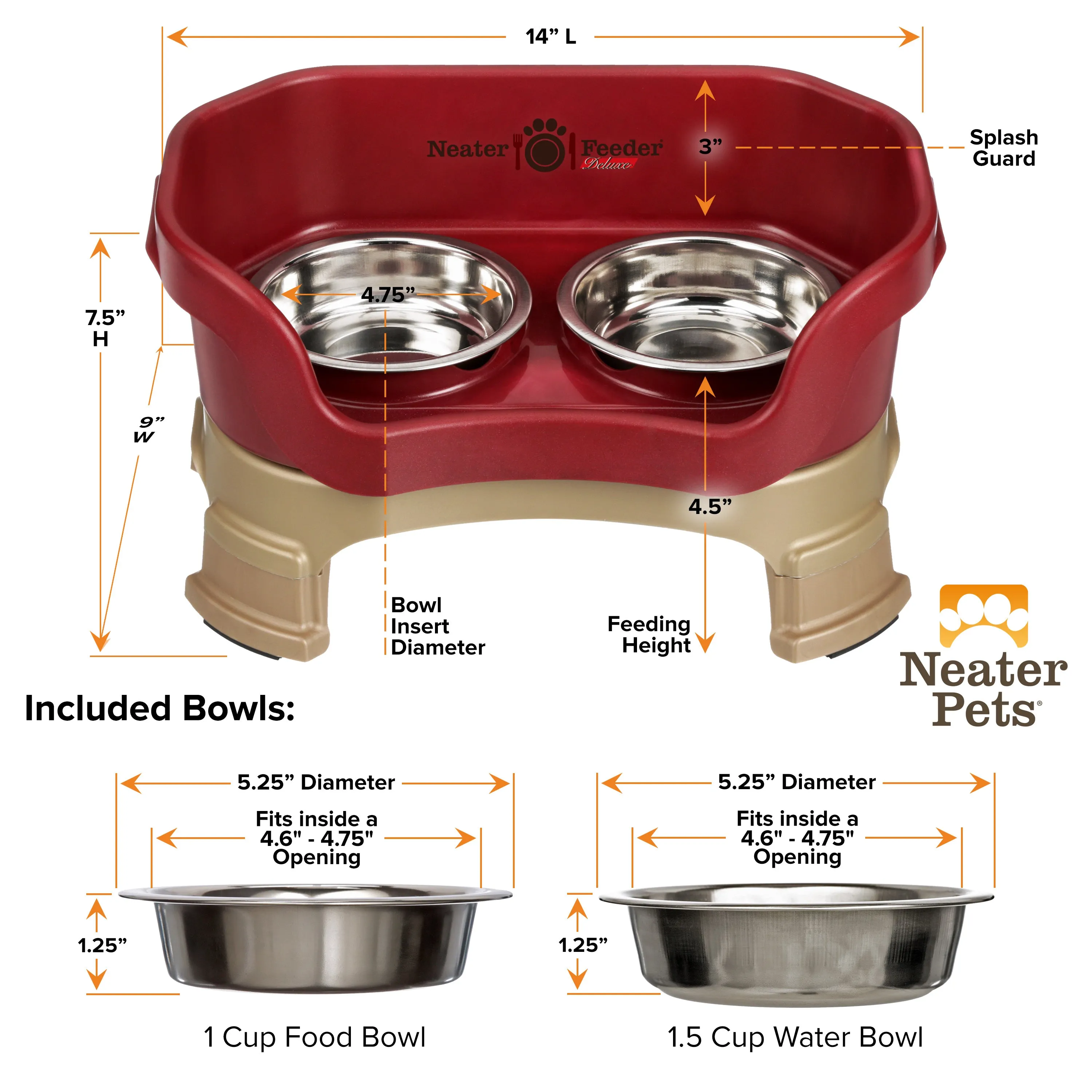 DELUXE Neater Feeder for Cats