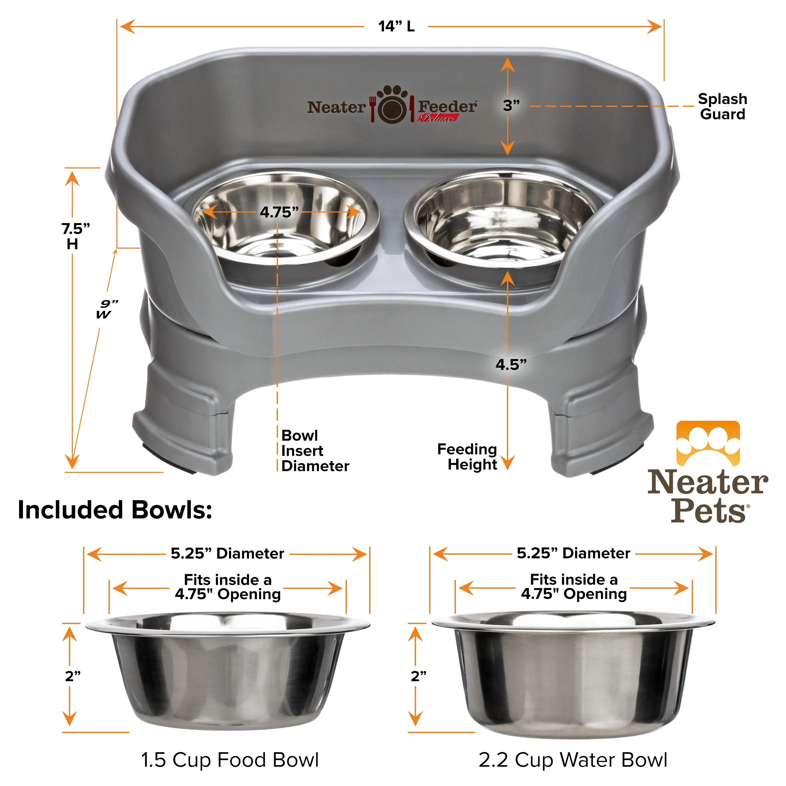 DELUXE Neater Feeder for Cats