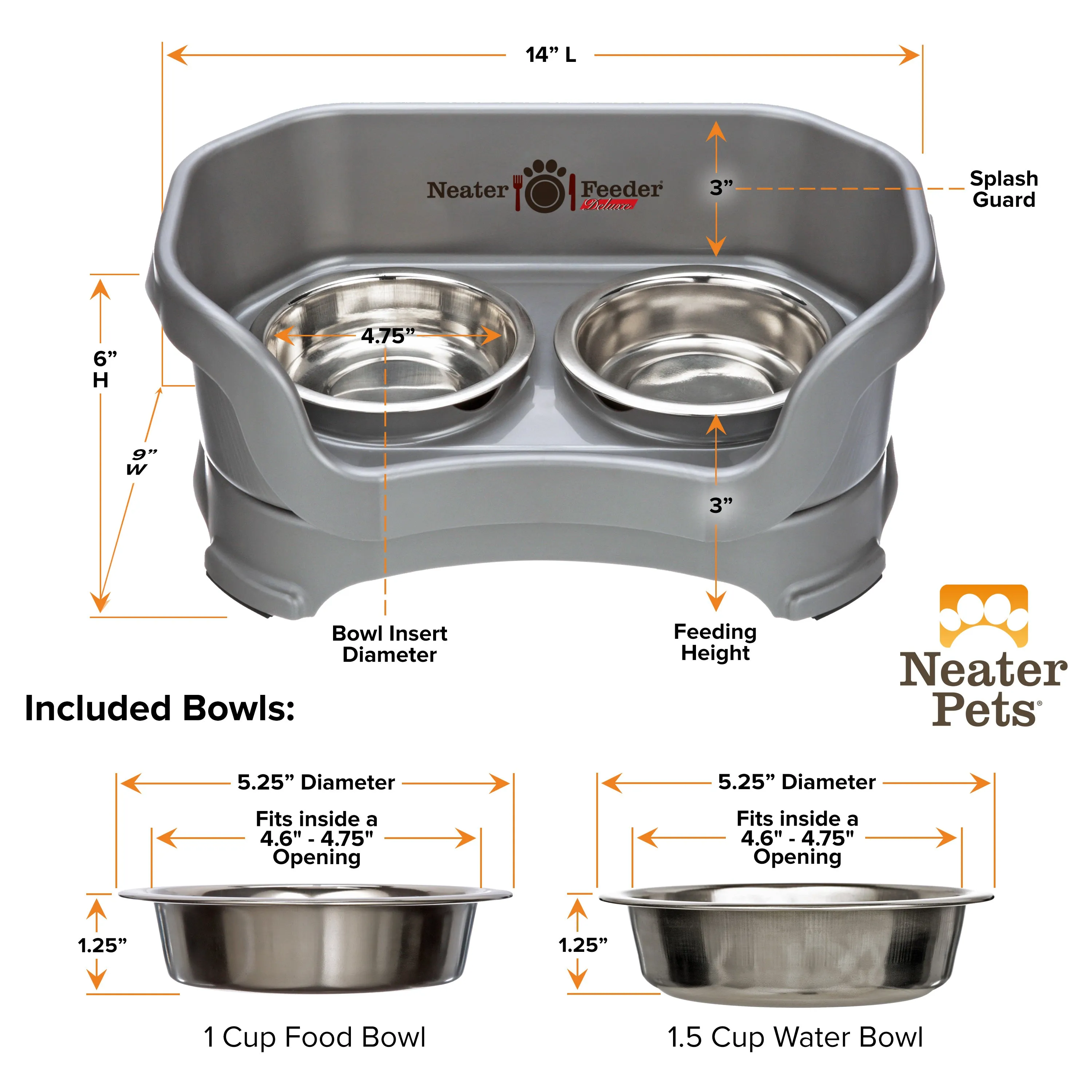 DELUXE Neater Feeder for Cats