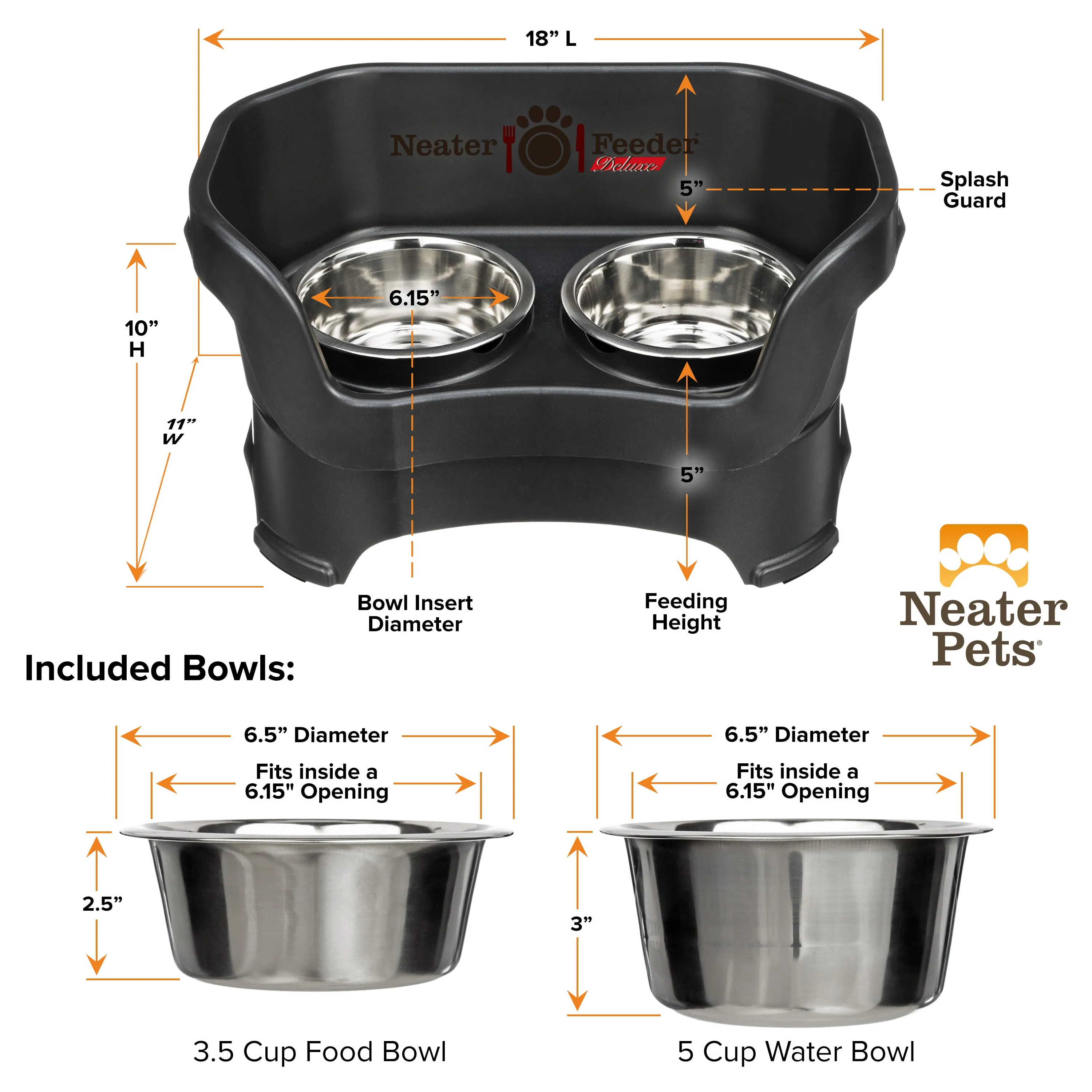 DELUXE Neater Feeder for Cats