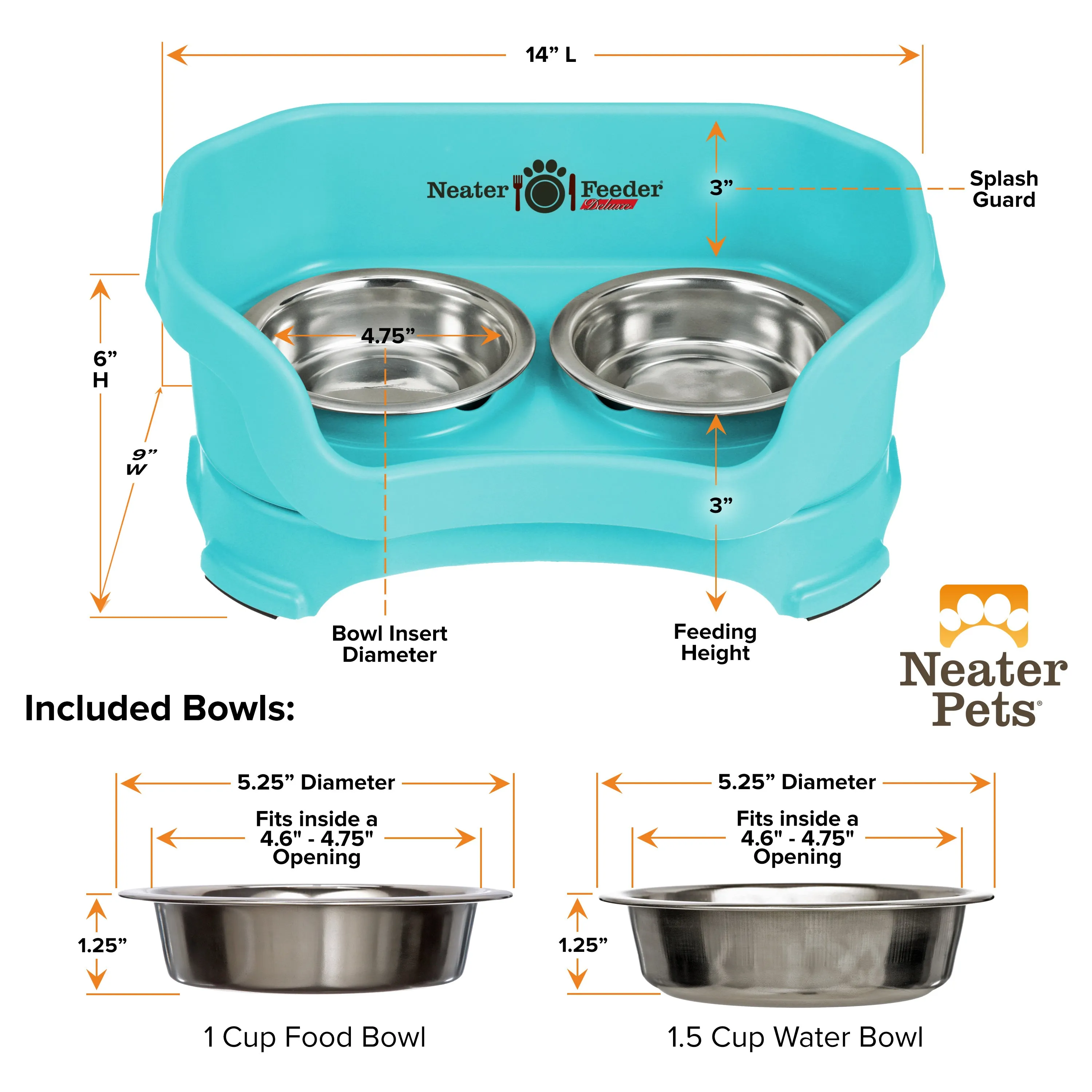 DELUXE Neater Feeder for Cats