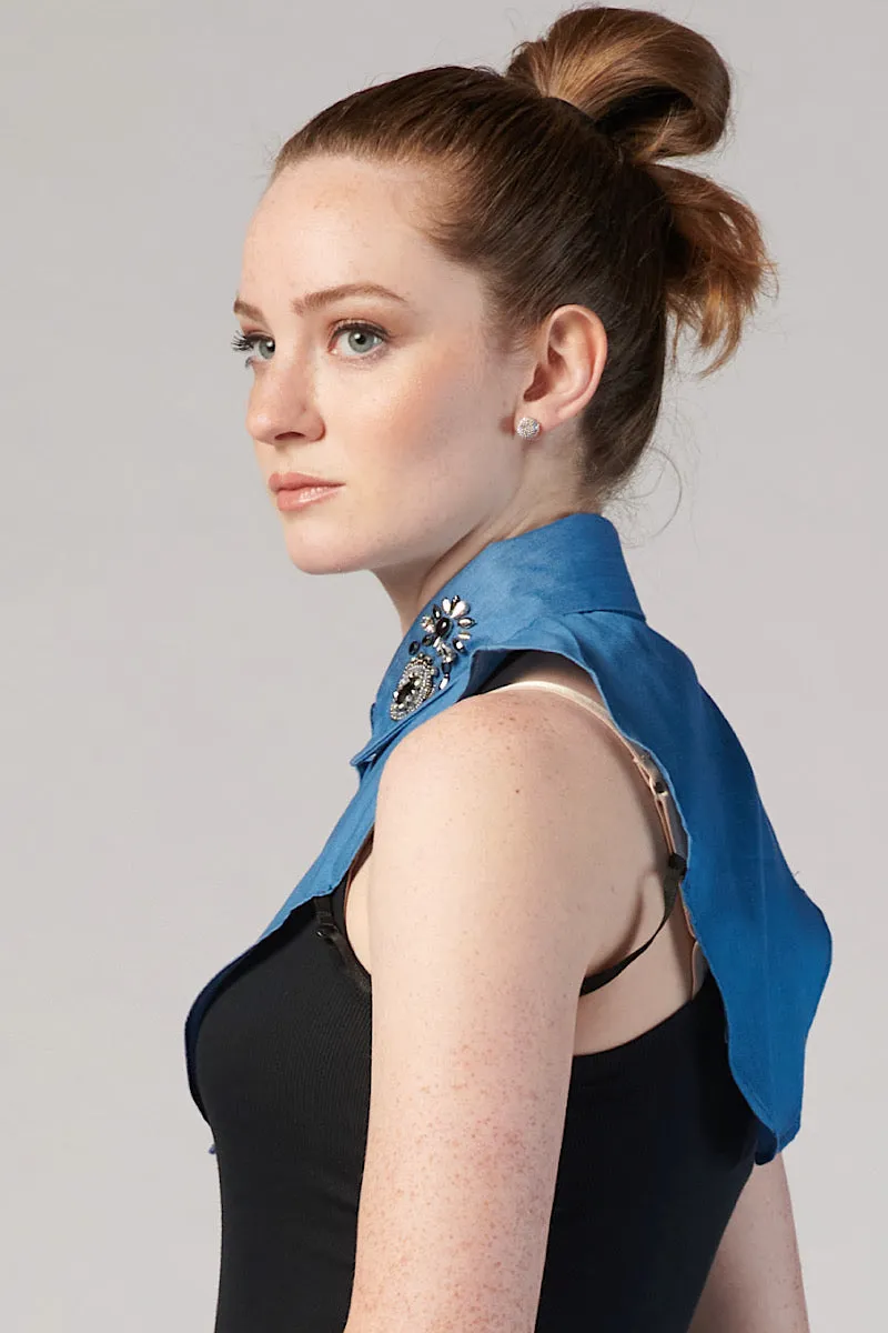 Denim Collar - Pineapple